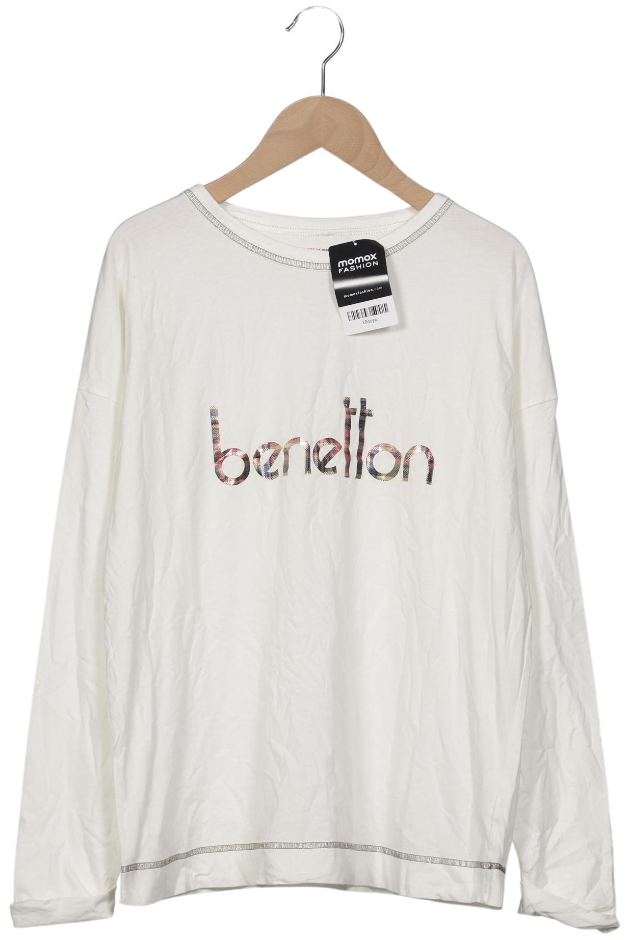 

United Colors OF Benetton Damen Langarmshirt, weiß, Gr. 44