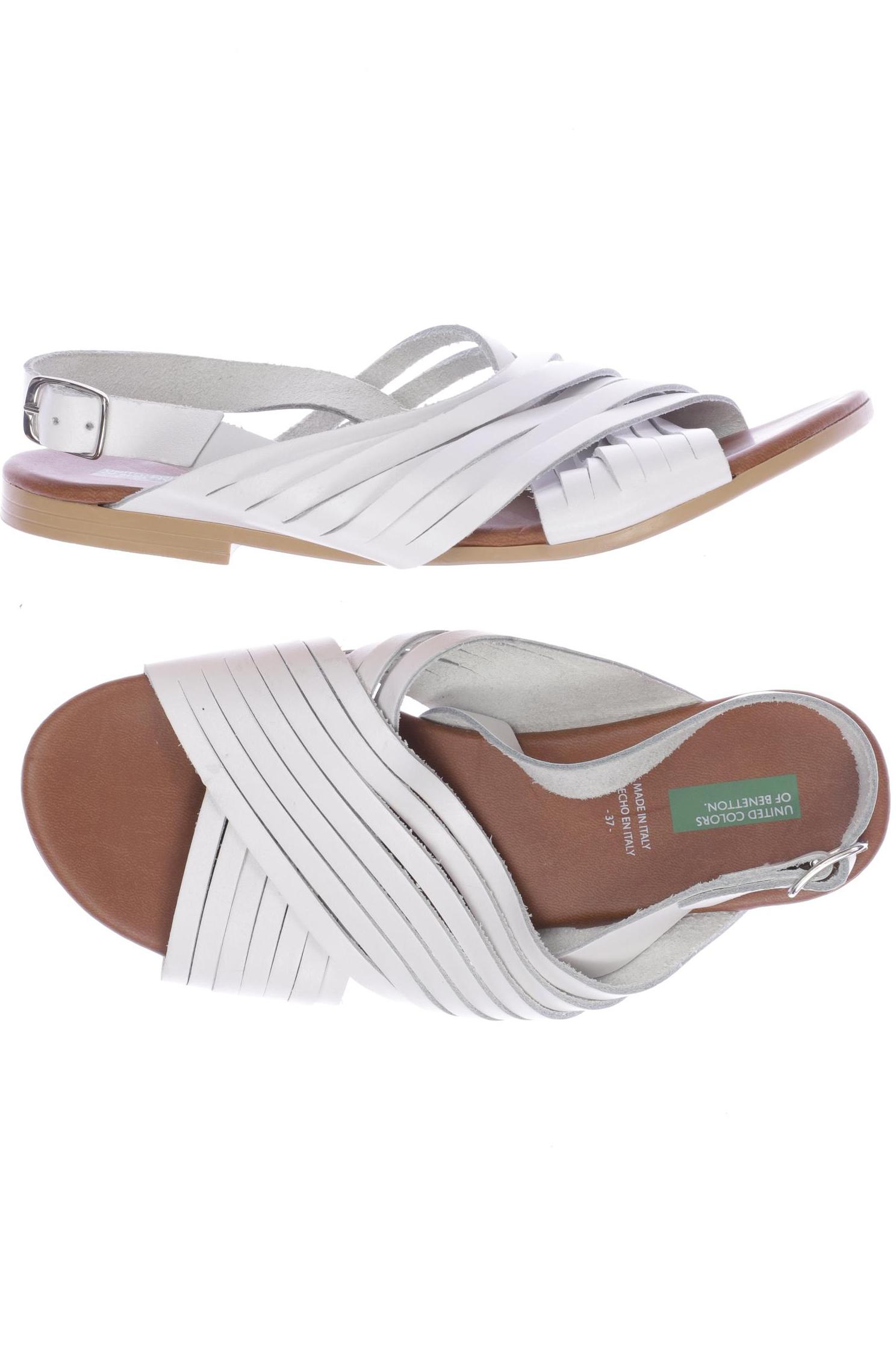 

United Colors OF Benetton Damen Sandale, weiß, Gr. 37