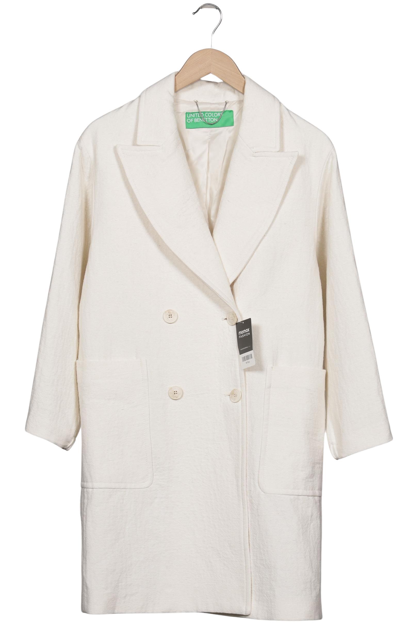 

United Colors OF Benetton Damen Mantel, cremeweiß, Gr. 32