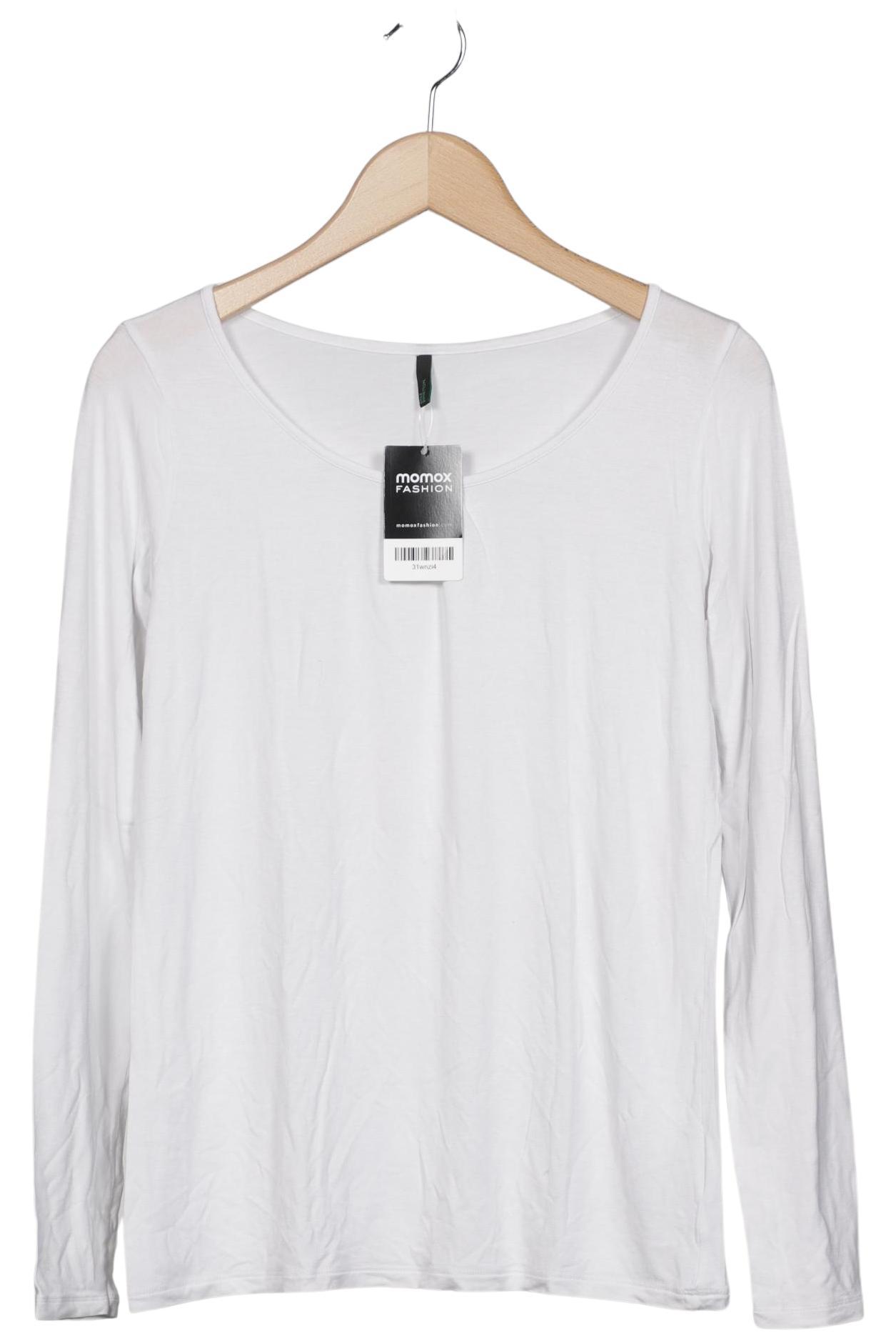 

United Colors OF Benetton Damen Langarmshirt, weiß, Gr. 36