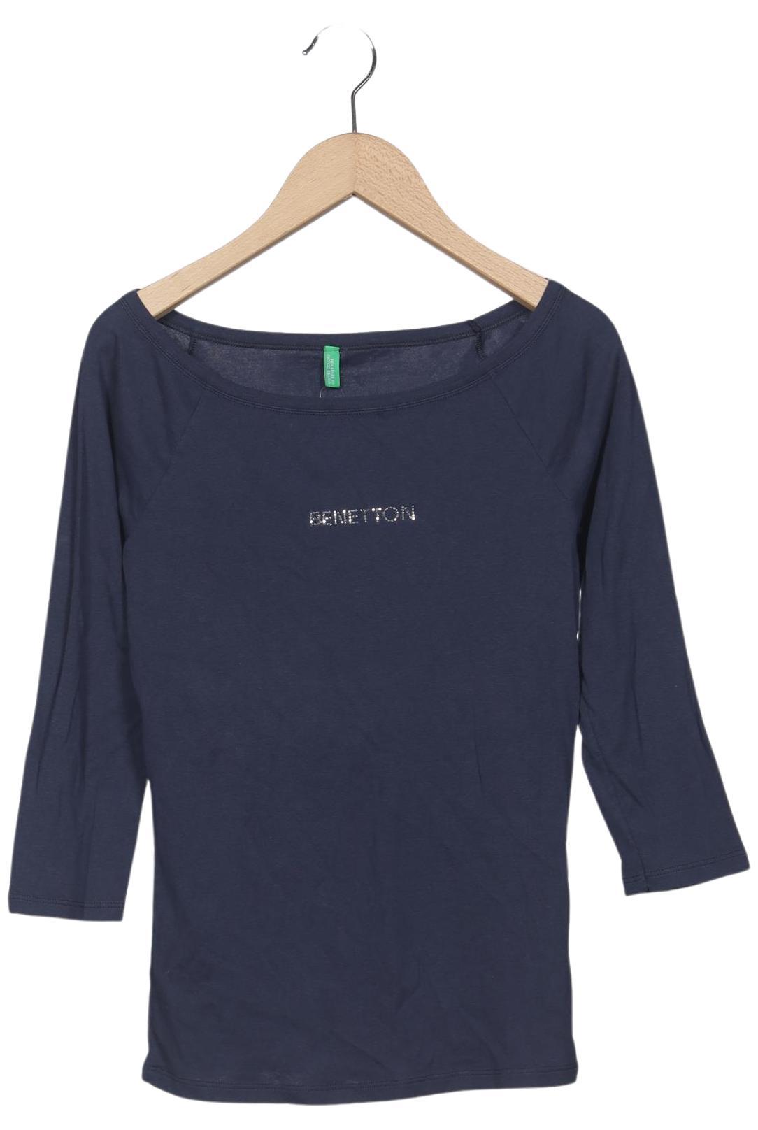 

United Colors OF Benetton Damen Langarmshirt, marineblau, Gr. 34