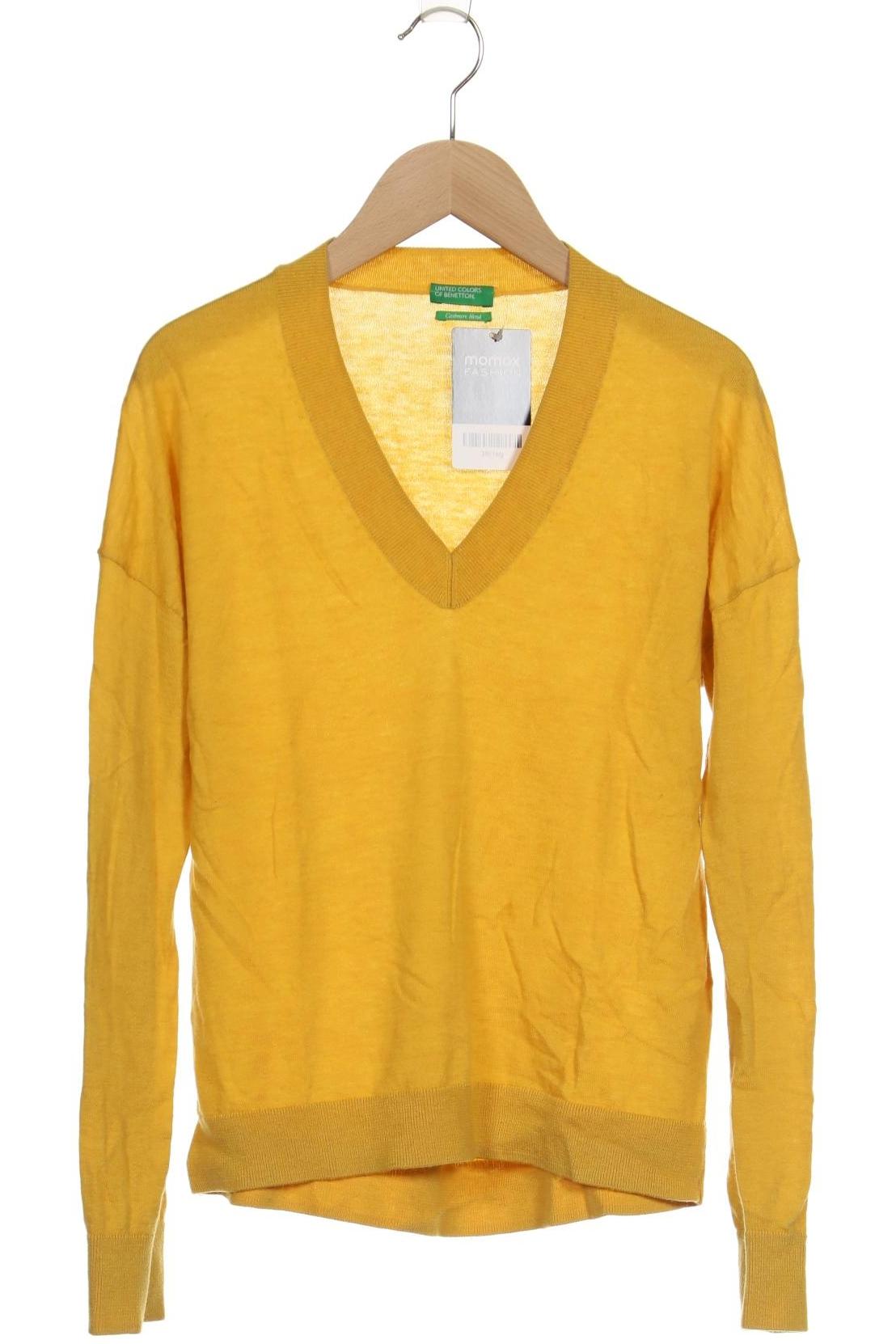 

United Colors OF Benetton Damen Pullover, gelb, Gr. 34