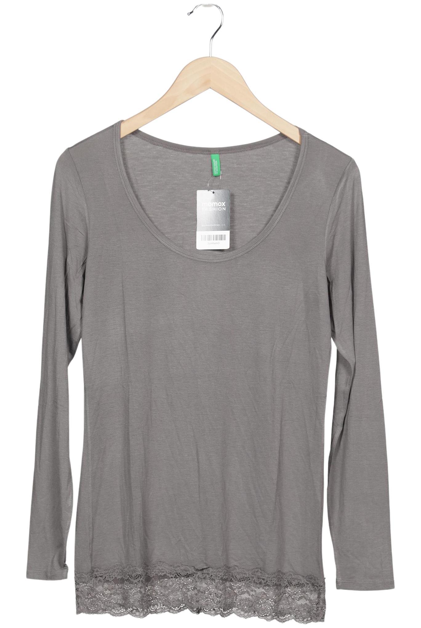 

United Colors OF Benetton Damen Langarmshirt, grau, Gr. 36