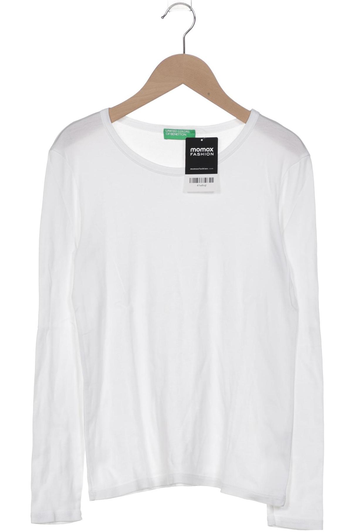 

United Colors OF Benetton Damen Langarmshirt, weiß, Gr. 36