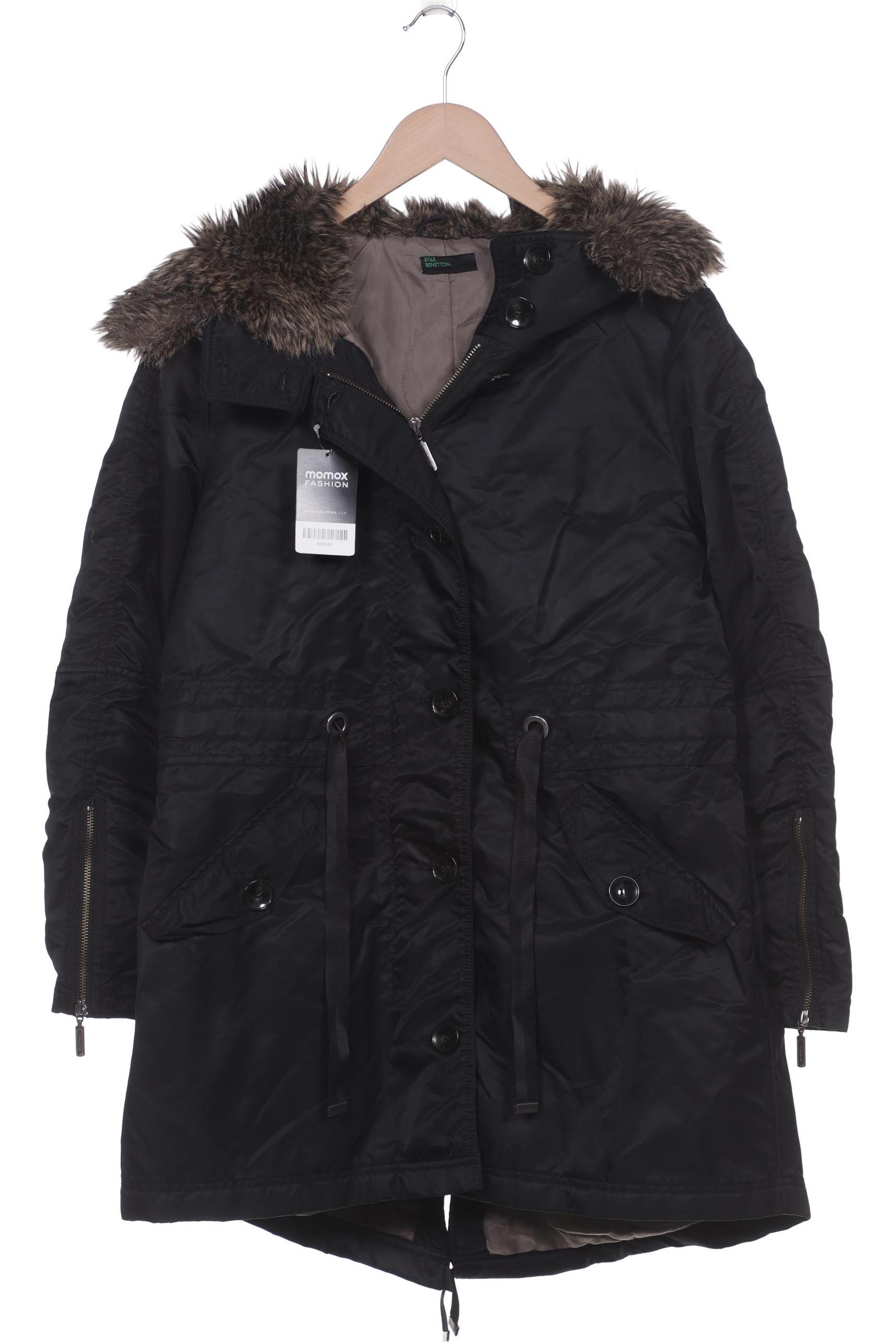 

United Colors OF Benetton Damen Mantel, schwarz, Gr. 44