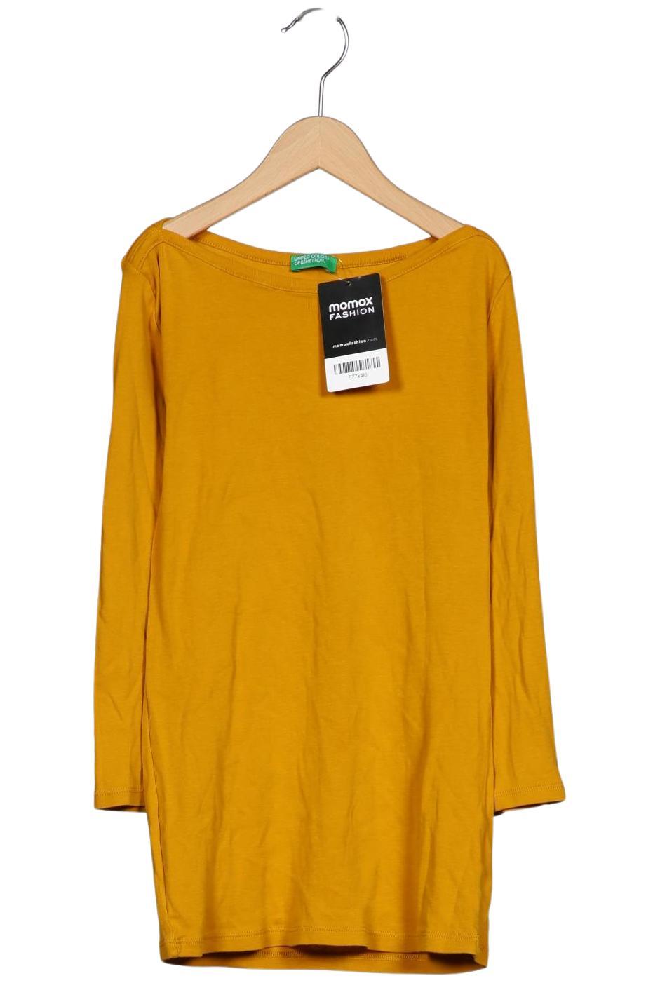 

United Colors OF Benetton Damen Langarmshirt, gelb, Gr. 34