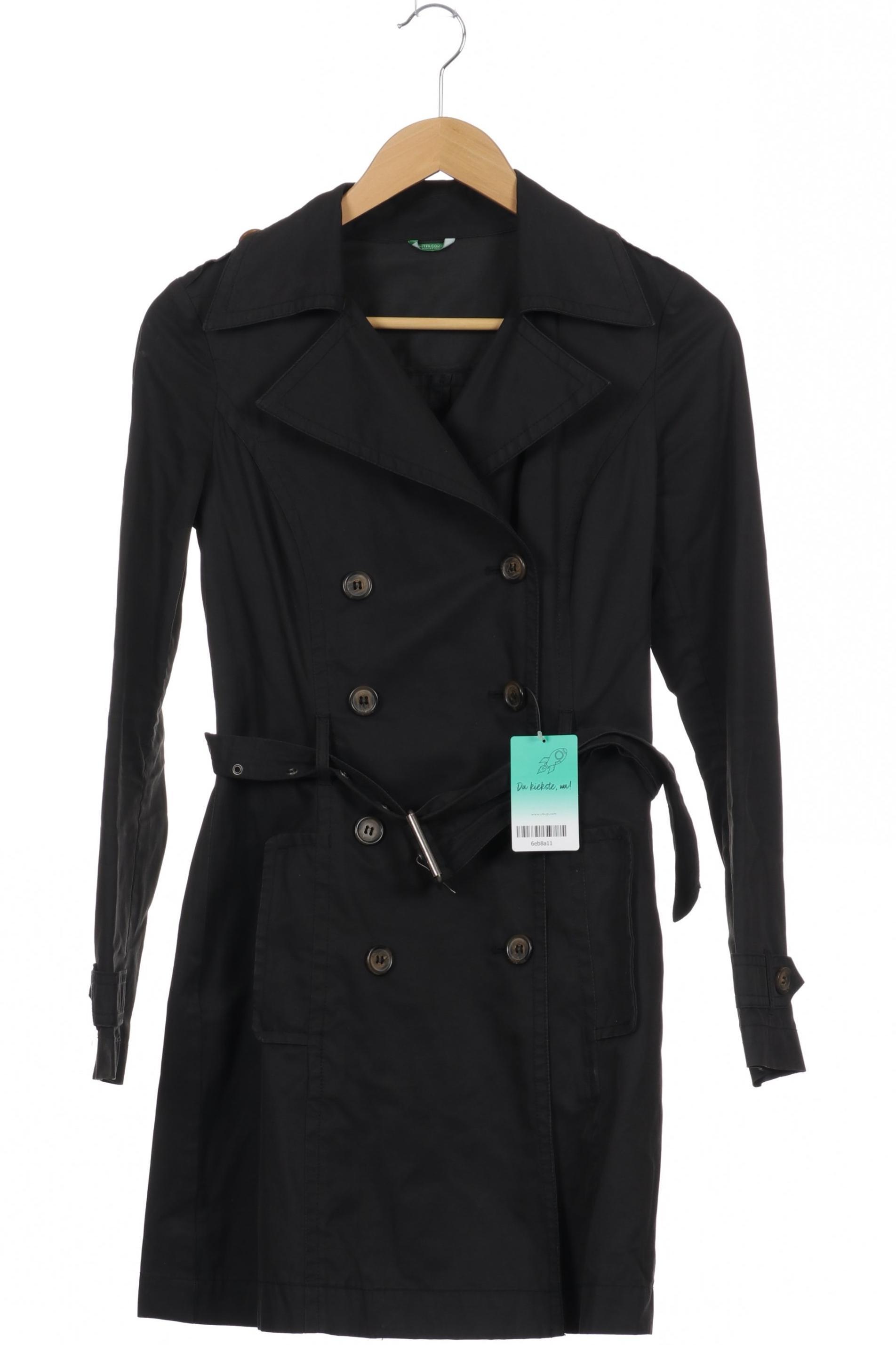 

United Colors OF Benetton Damen Mantel, schwarz, Gr. 38