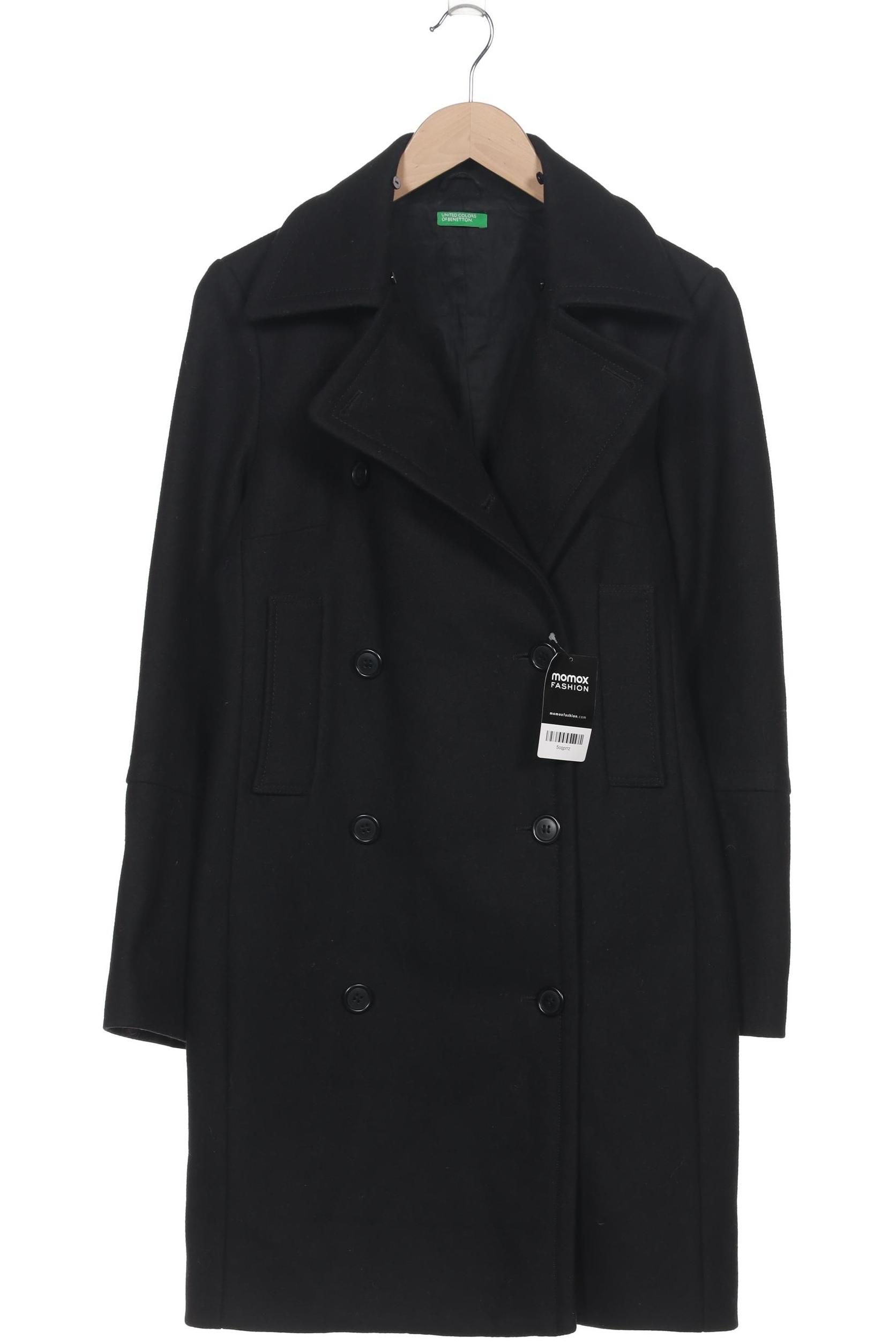 

United Colors OF Benetton Damen Mantel, schwarz, Gr. 42