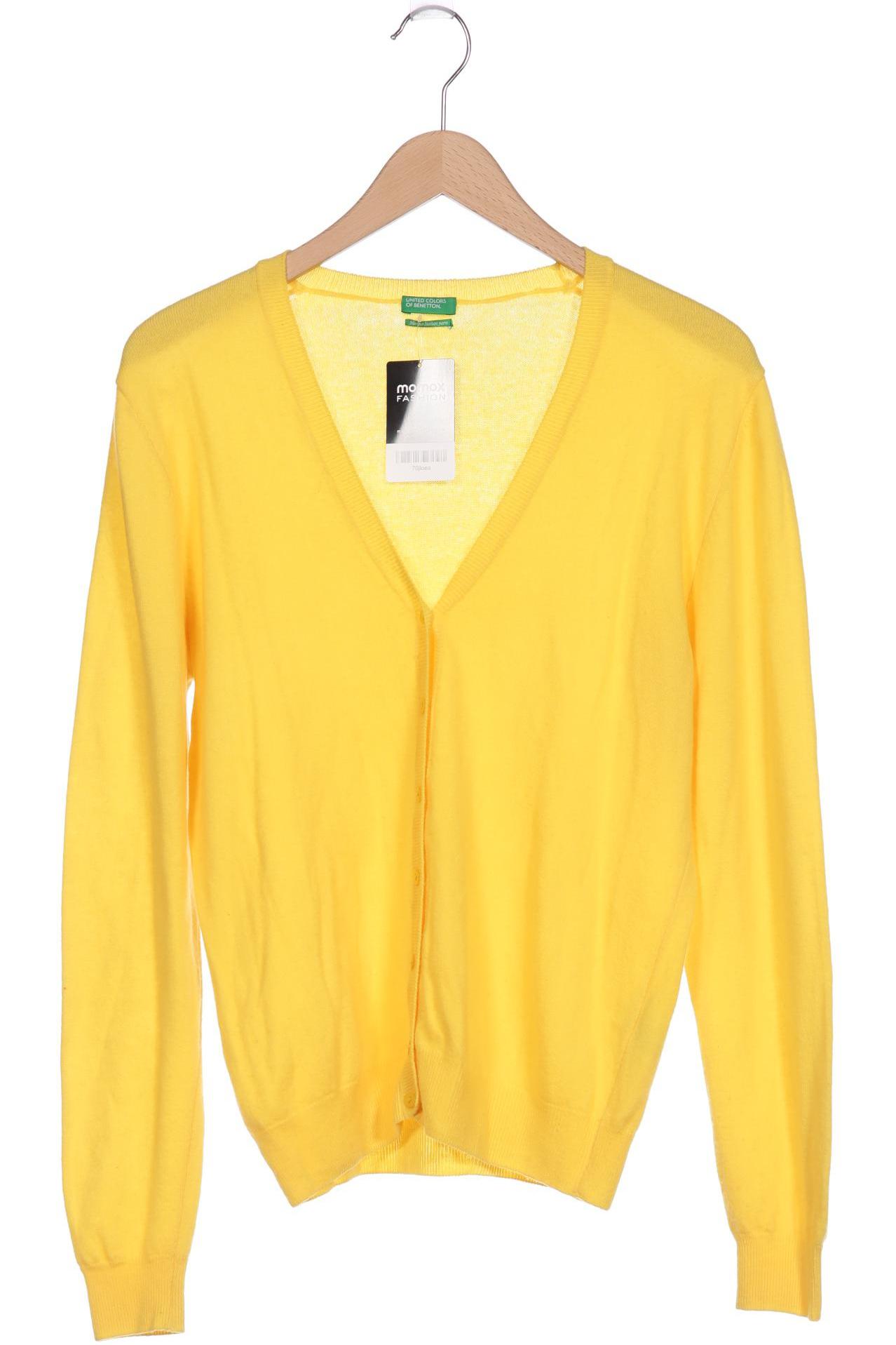 

United Colors OF Benetton Damen Strickjacke, gelb, Gr. 42