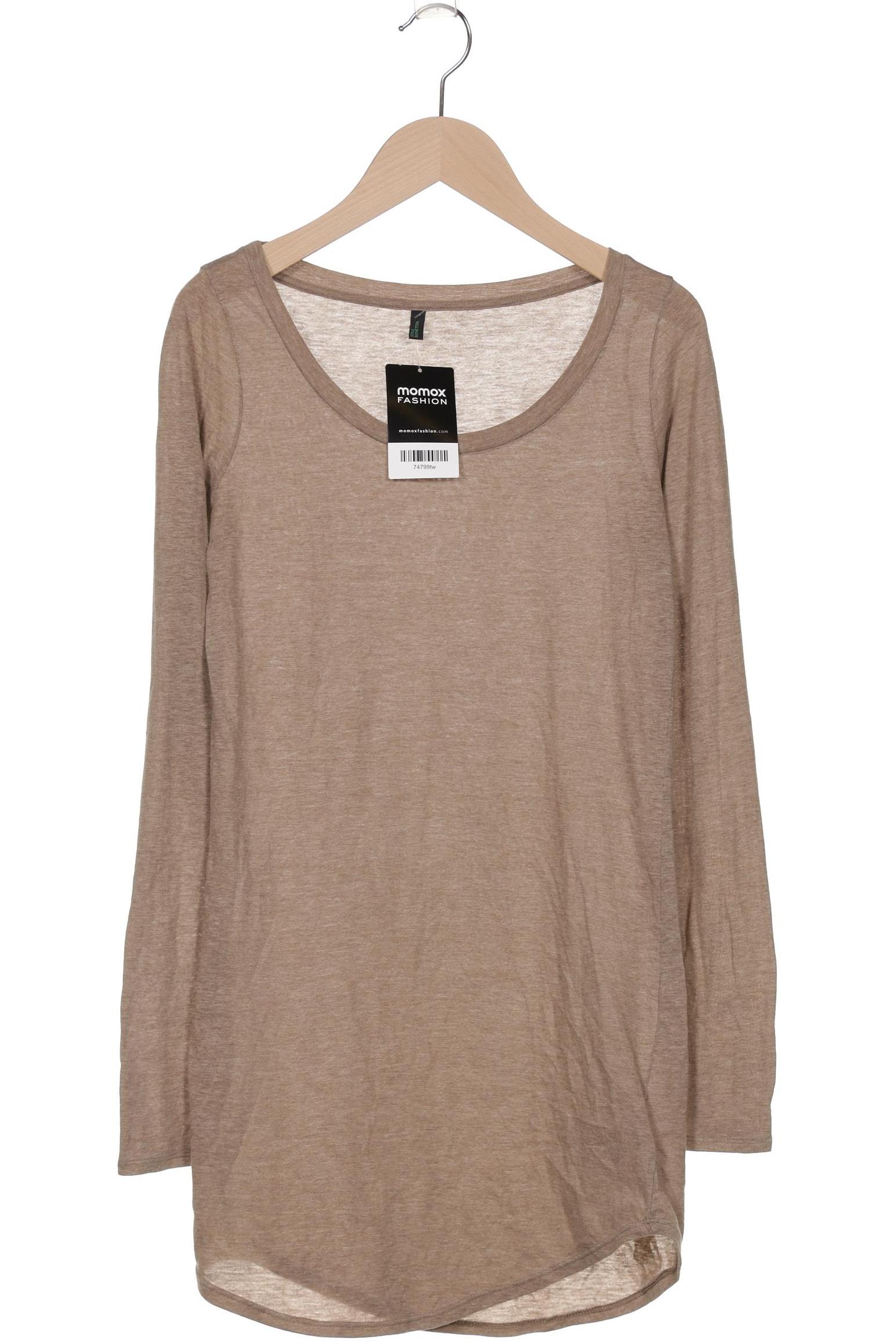 

United Colors OF Benetton Damen Langarmshirt, braun, Gr. 34