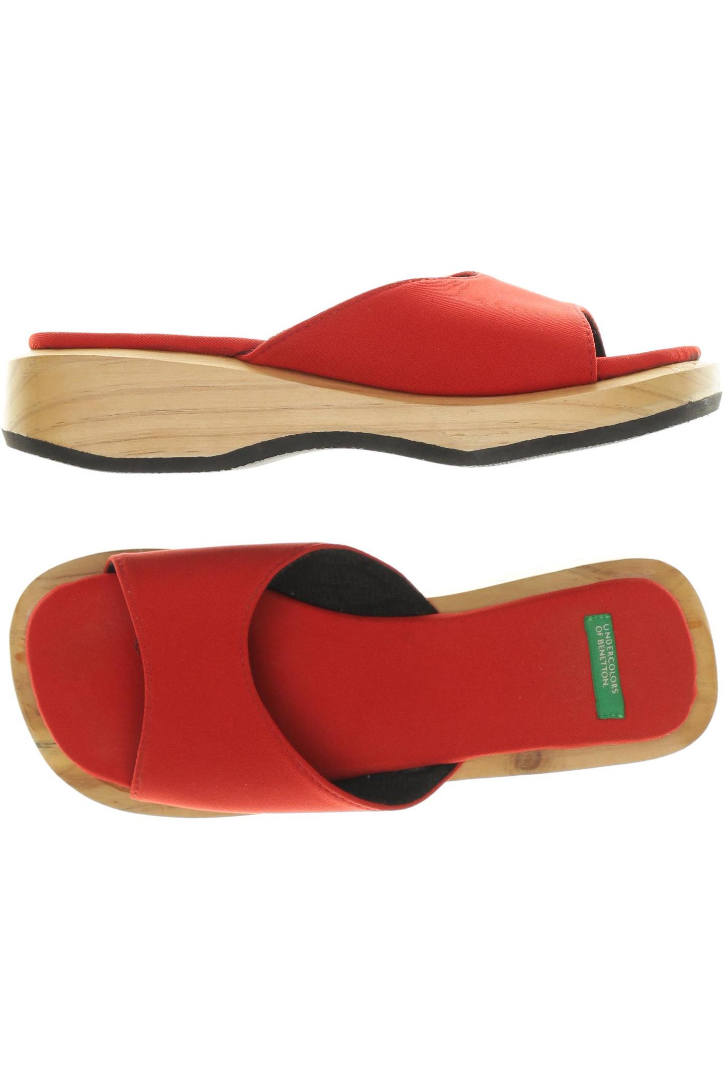 

United Colors OF Benetton Damen Sandale, rot, Gr. 36
