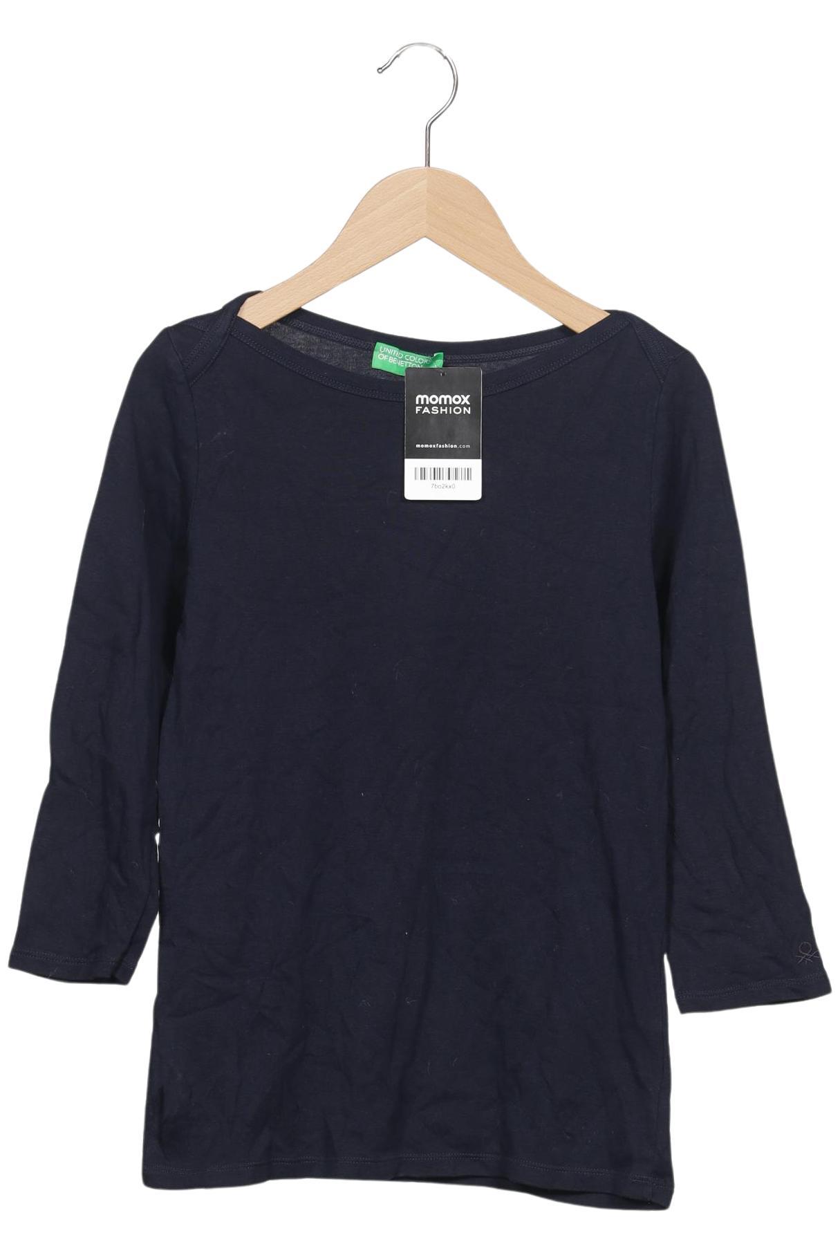 

United Colors OF Benetton Damen Langarmshirt, marineblau, Gr. 34