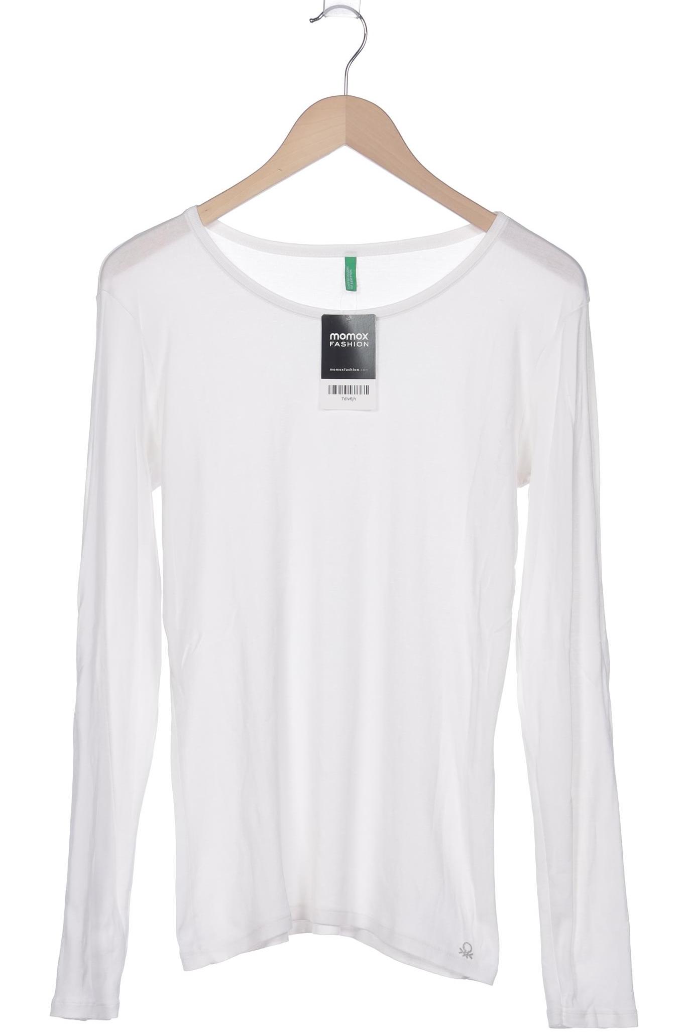

United Colors OF Benetton Herren Langarmshirt, weiß, Gr. 48