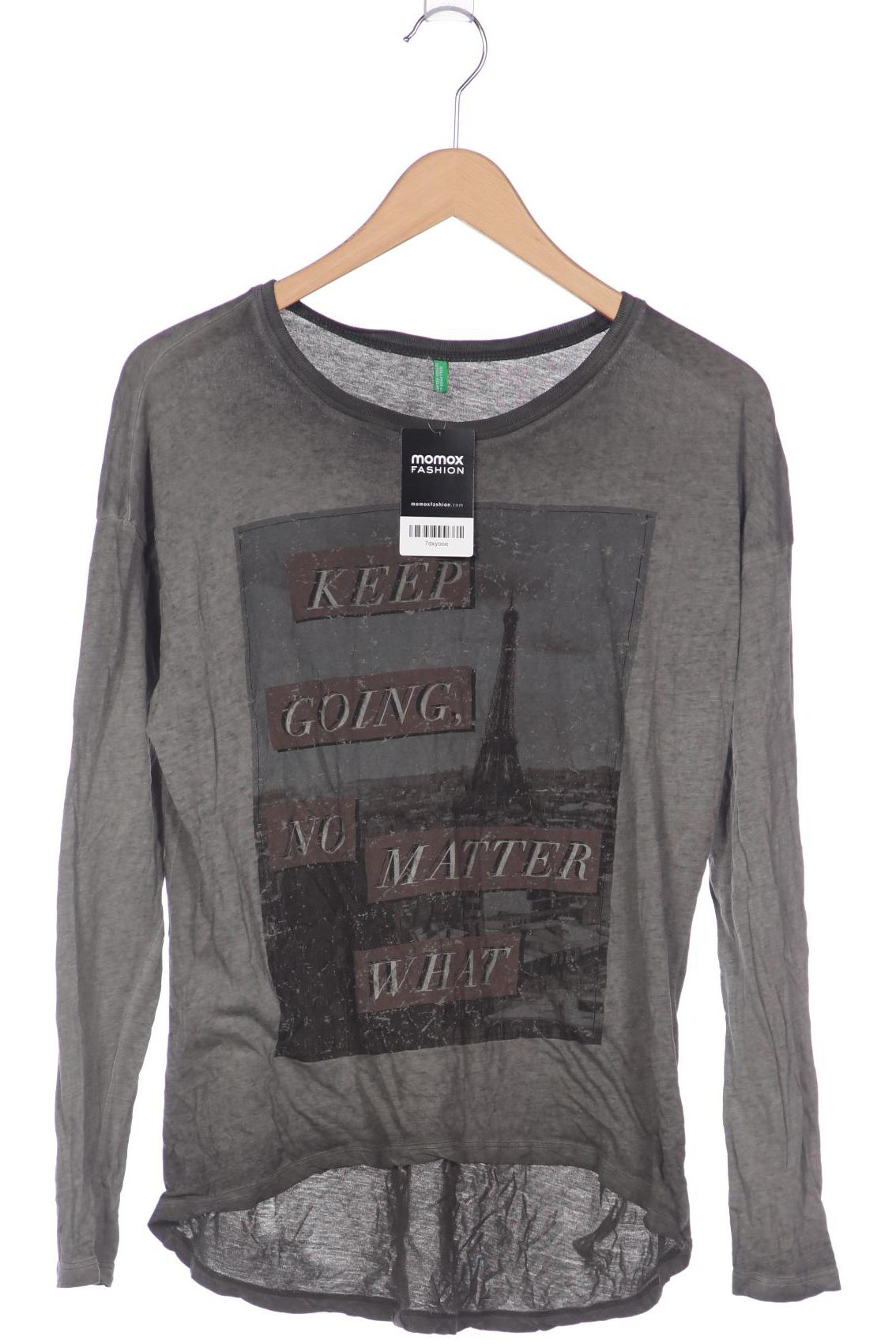 

United Colors OF Benetton Damen Langarmshirt, grau, Gr. 38