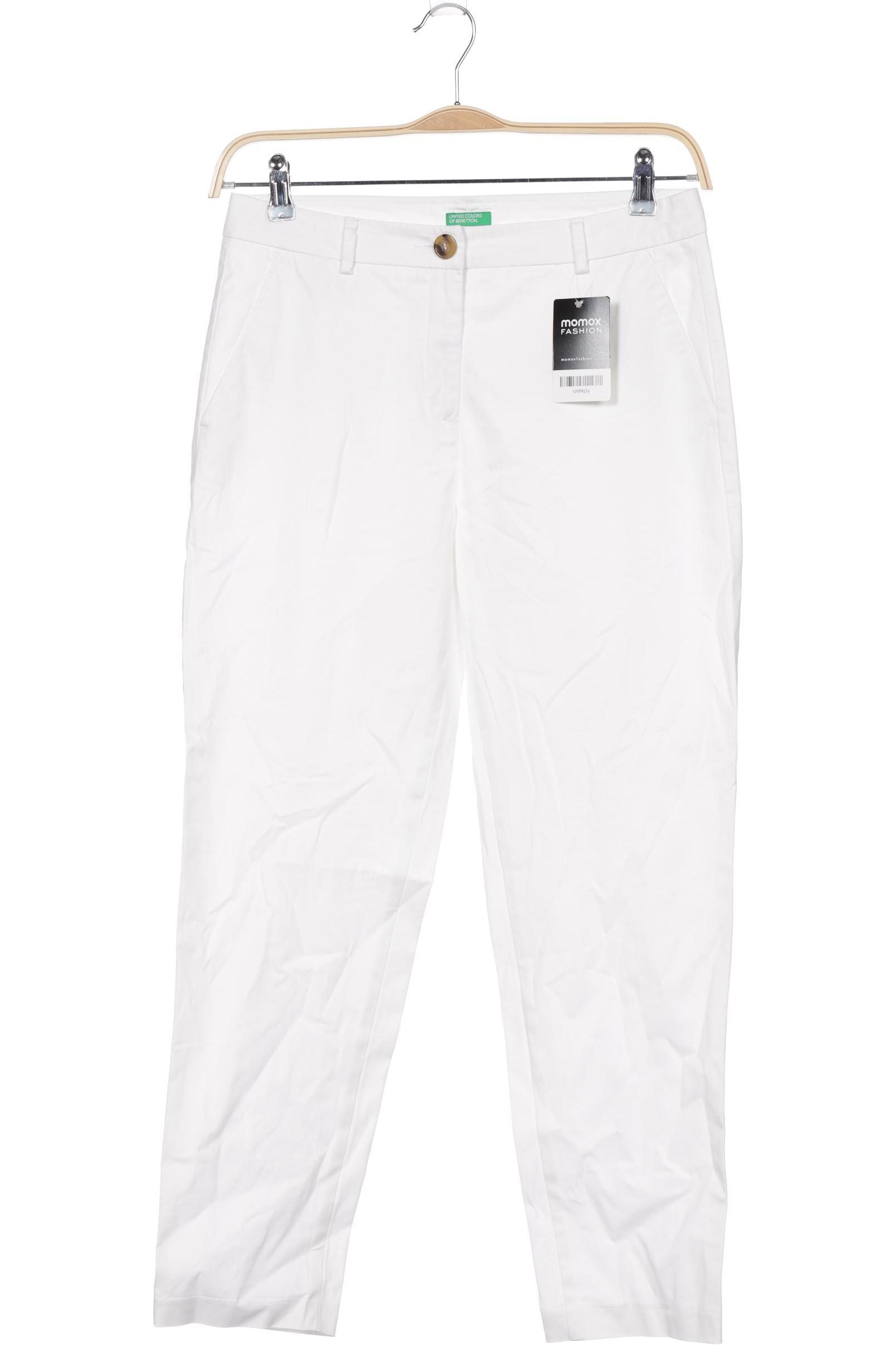 

United Colors OF Benetton Damen Stoffhose, weiß, Gr. 36
