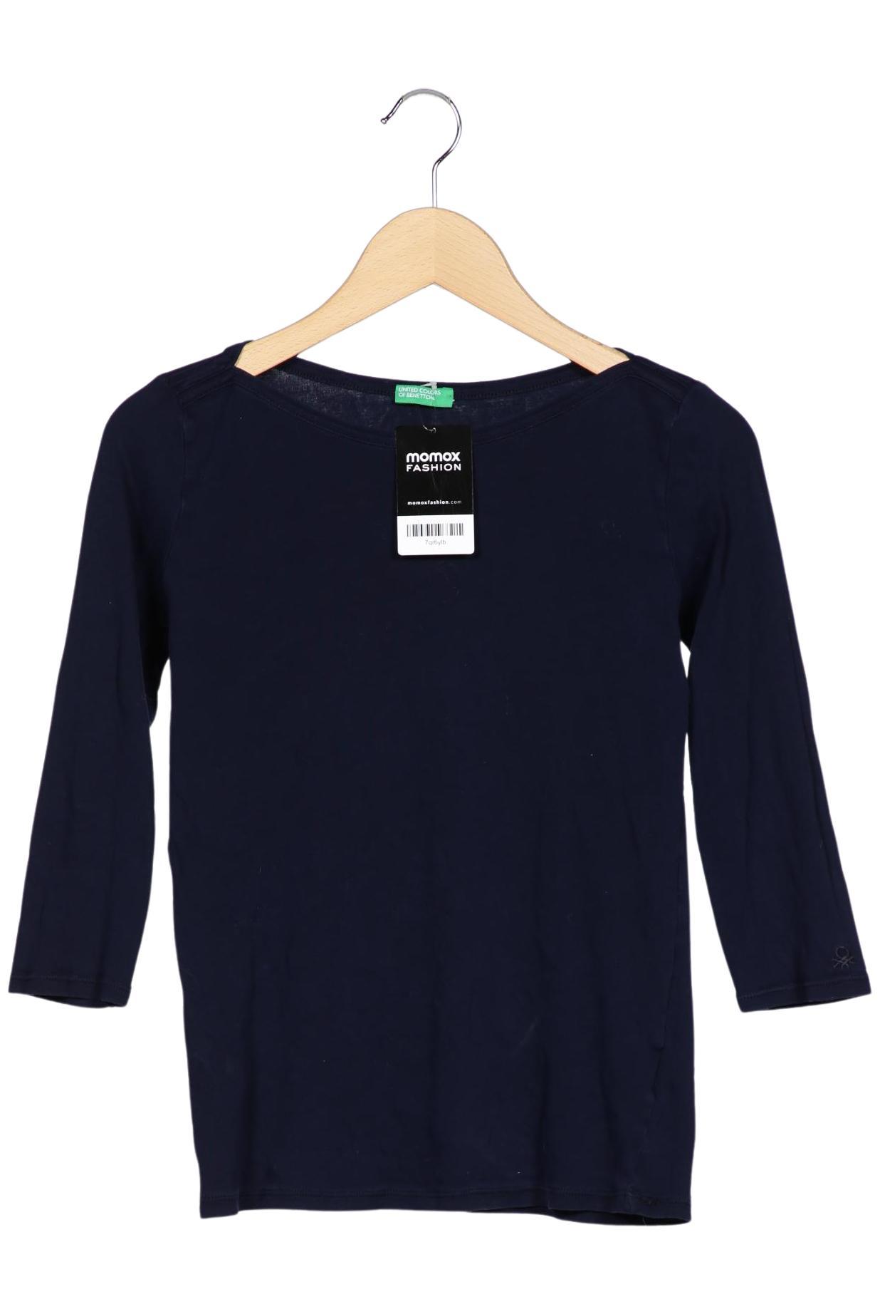 

United Colors OF Benetton Damen Langarmshirt, marineblau, Gr. 36