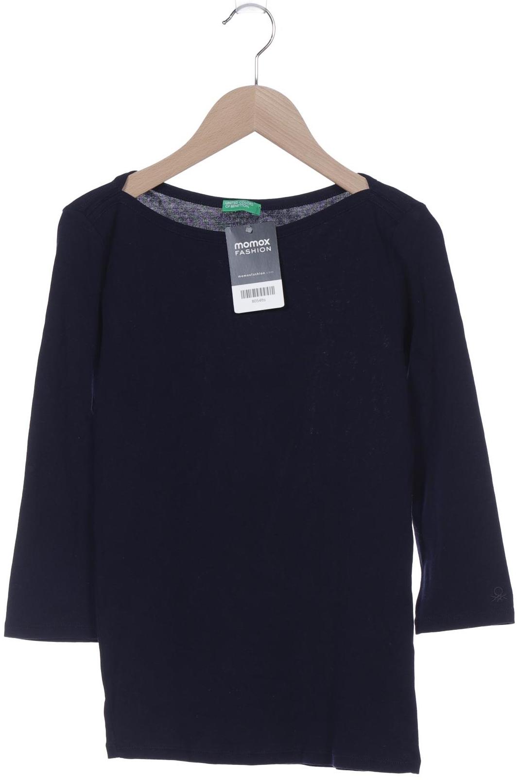 

United Colors OF Benetton Damen Langarmshirt, marineblau, Gr. 34