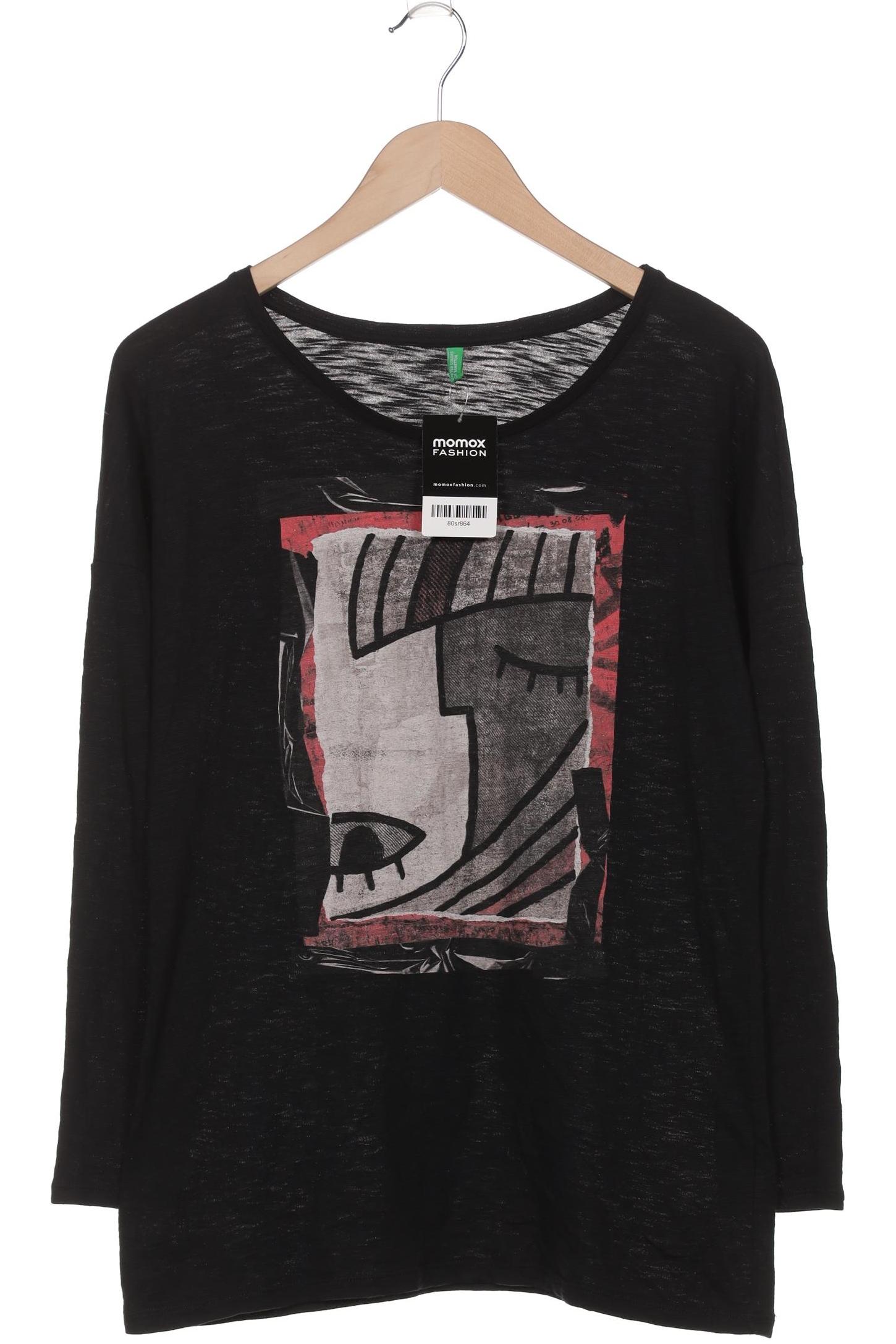 

United Colors OF Benetton Damen Langarmshirt, schwarz, Gr. 38