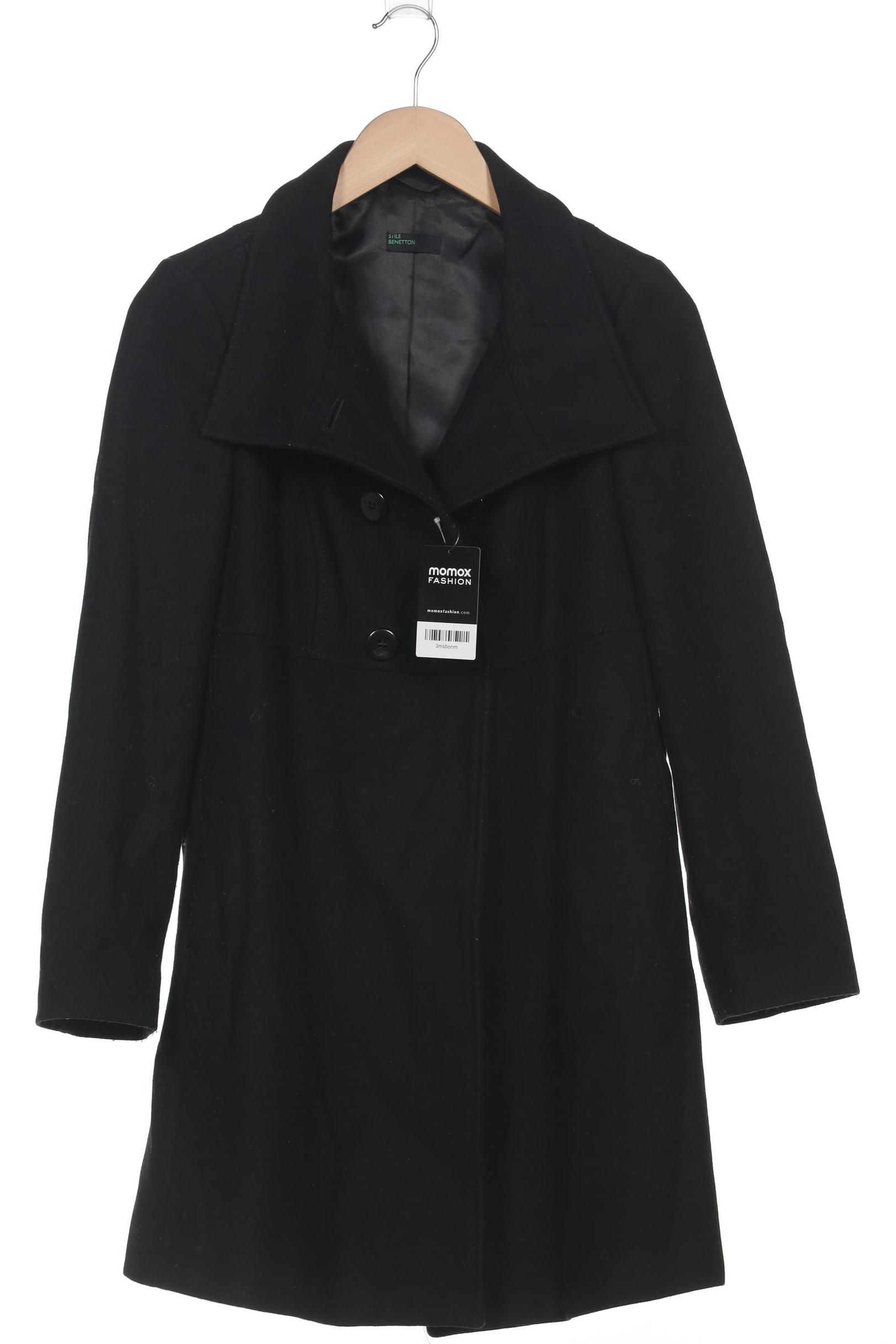 

United Colors OF Benetton Damen Mantel, schwarz, Gr. 38