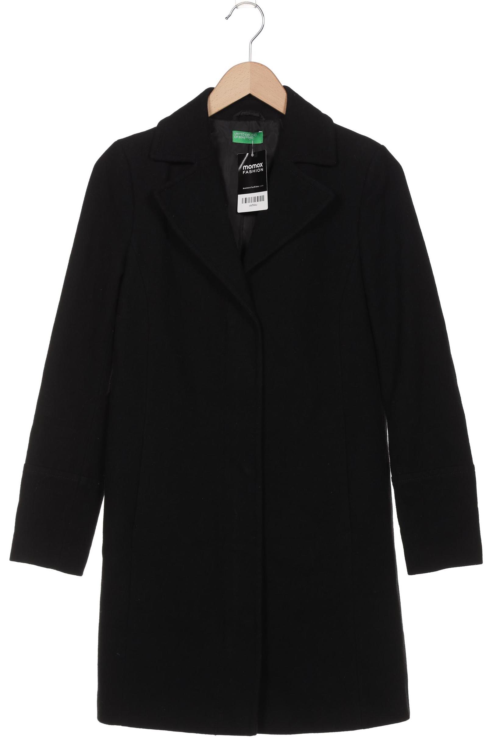 

United Colors OF Benetton Damen Mantel, schwarz, Gr. 38