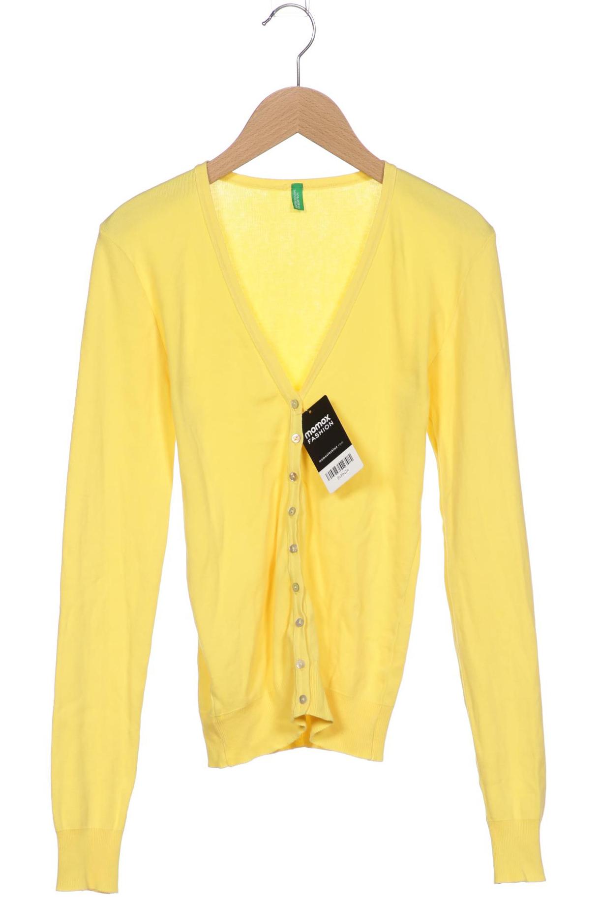 

United Colors OF Benetton Damen Strickjacke, gelb, Gr. 30