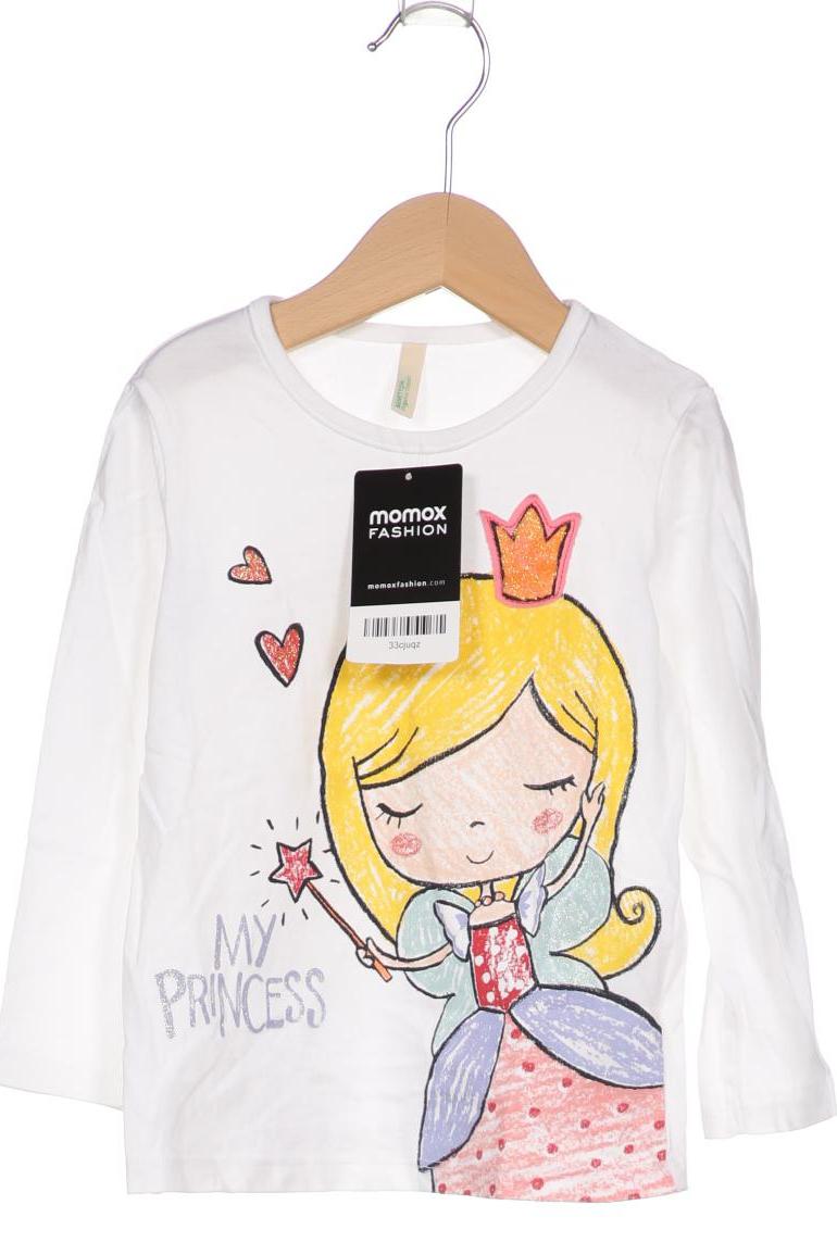 

United Colors OF Benetton Damen Langarmshirt, weiß, Gr. 86
