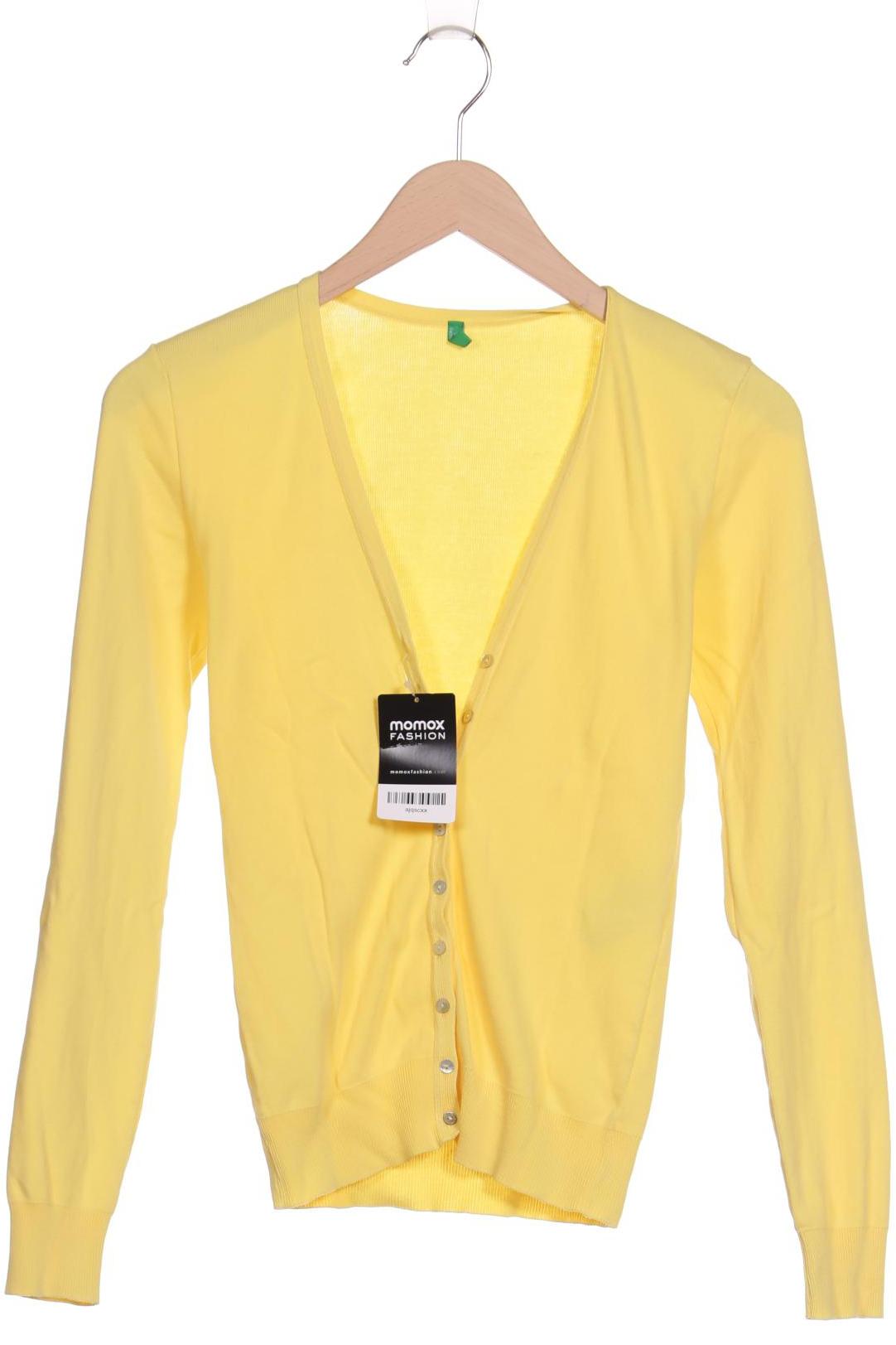 

United Colors OF Benetton Damen Strickjacke, gelb, Gr. 32