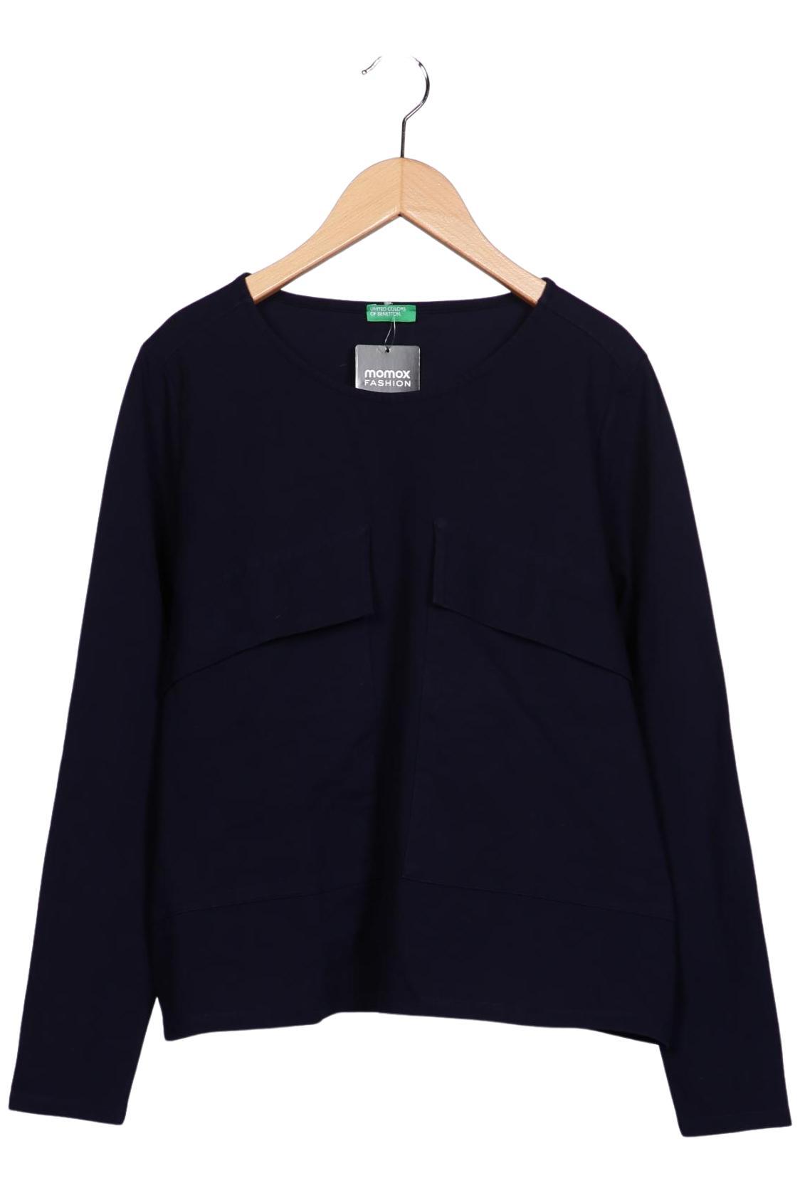 

United Colors OF Benetton Damen Langarmshirt, marineblau, Gr. 38
