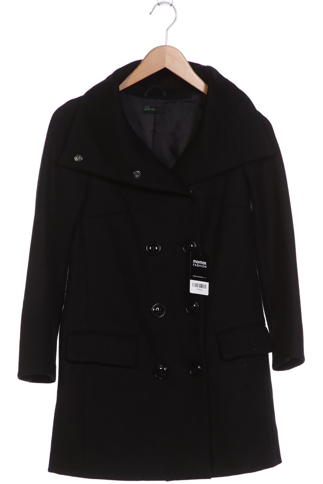 

United Colors OF Benetton Damen Mantel, schwarz, Gr. 38