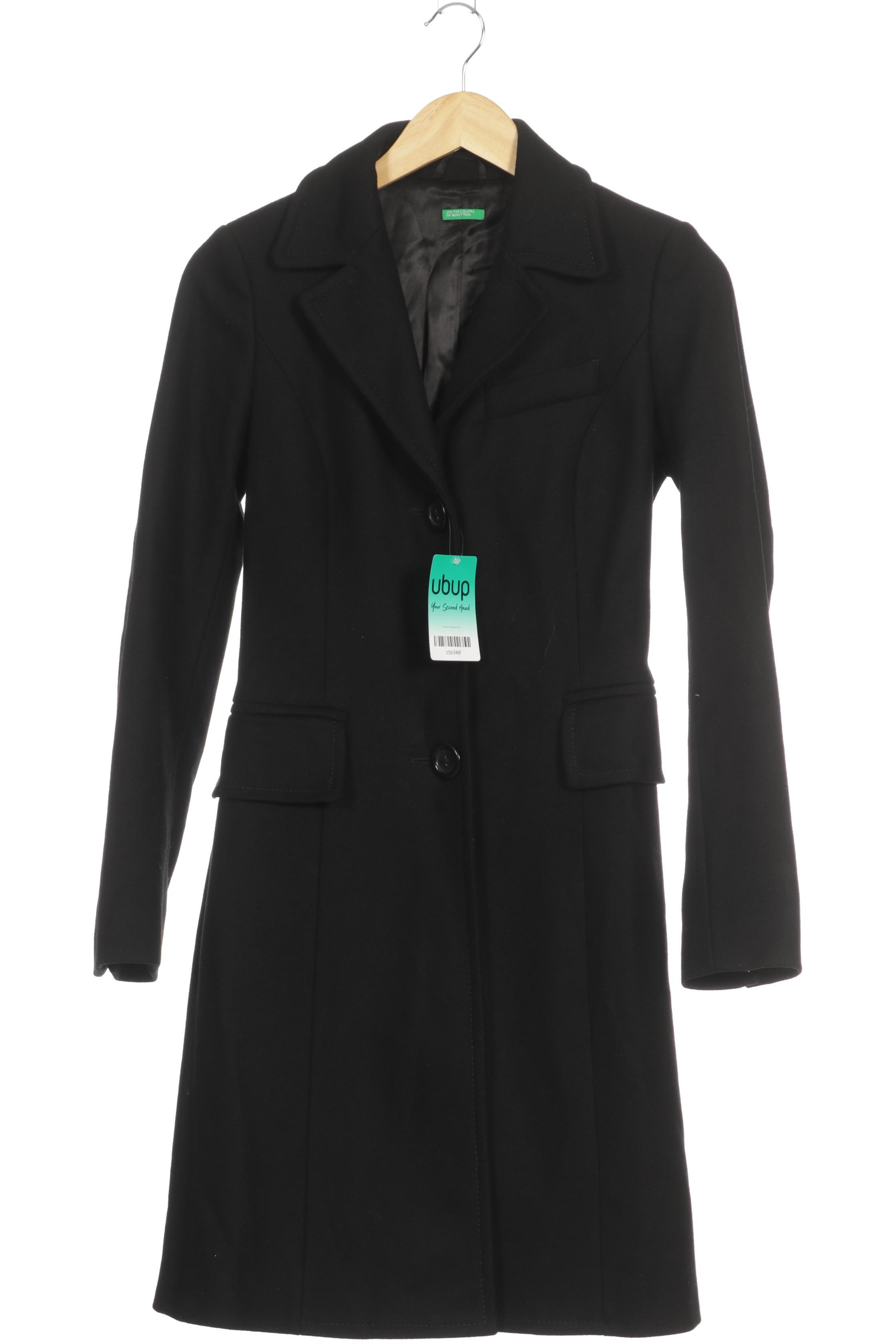 

United Colors OF Benetton Damen Mantel, schwarz, Gr. 38