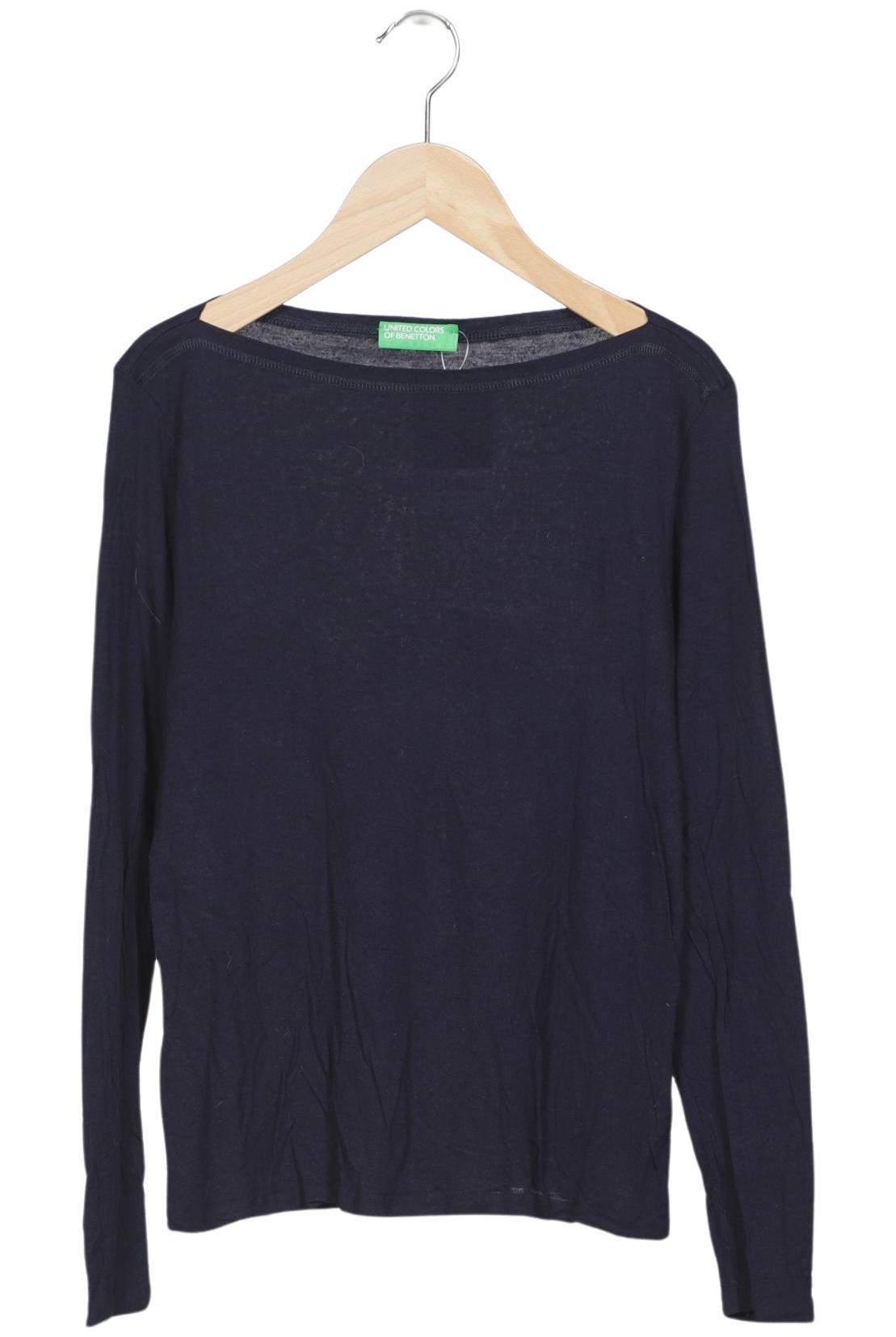 

United Colors OF Benetton Damen Langarmshirt, marineblau, Gr. 44
