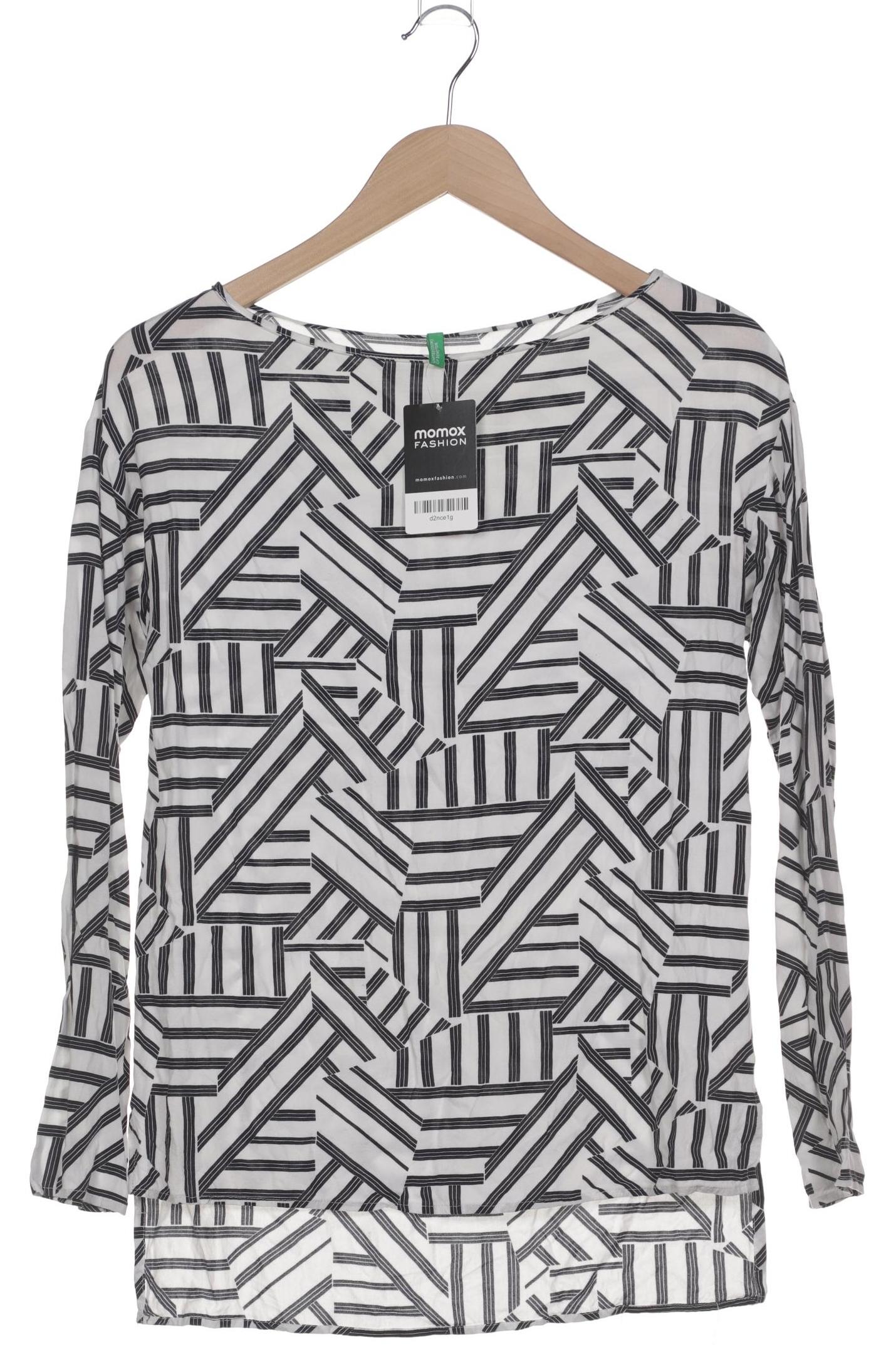 

United Colors OF Benetton Damen Langarmshirt, weiß, Gr. 34