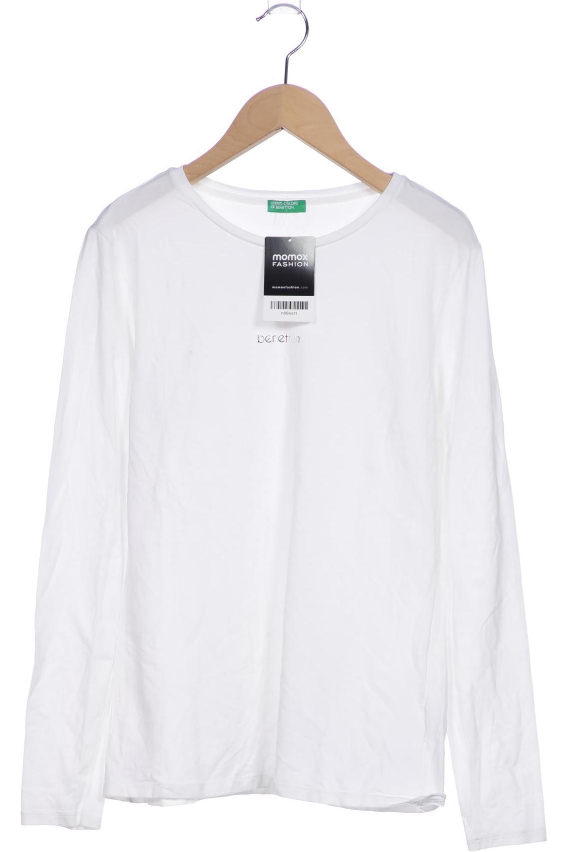 

United Colors OF Benetton Damen Langarmshirt, weiß, Gr. 42