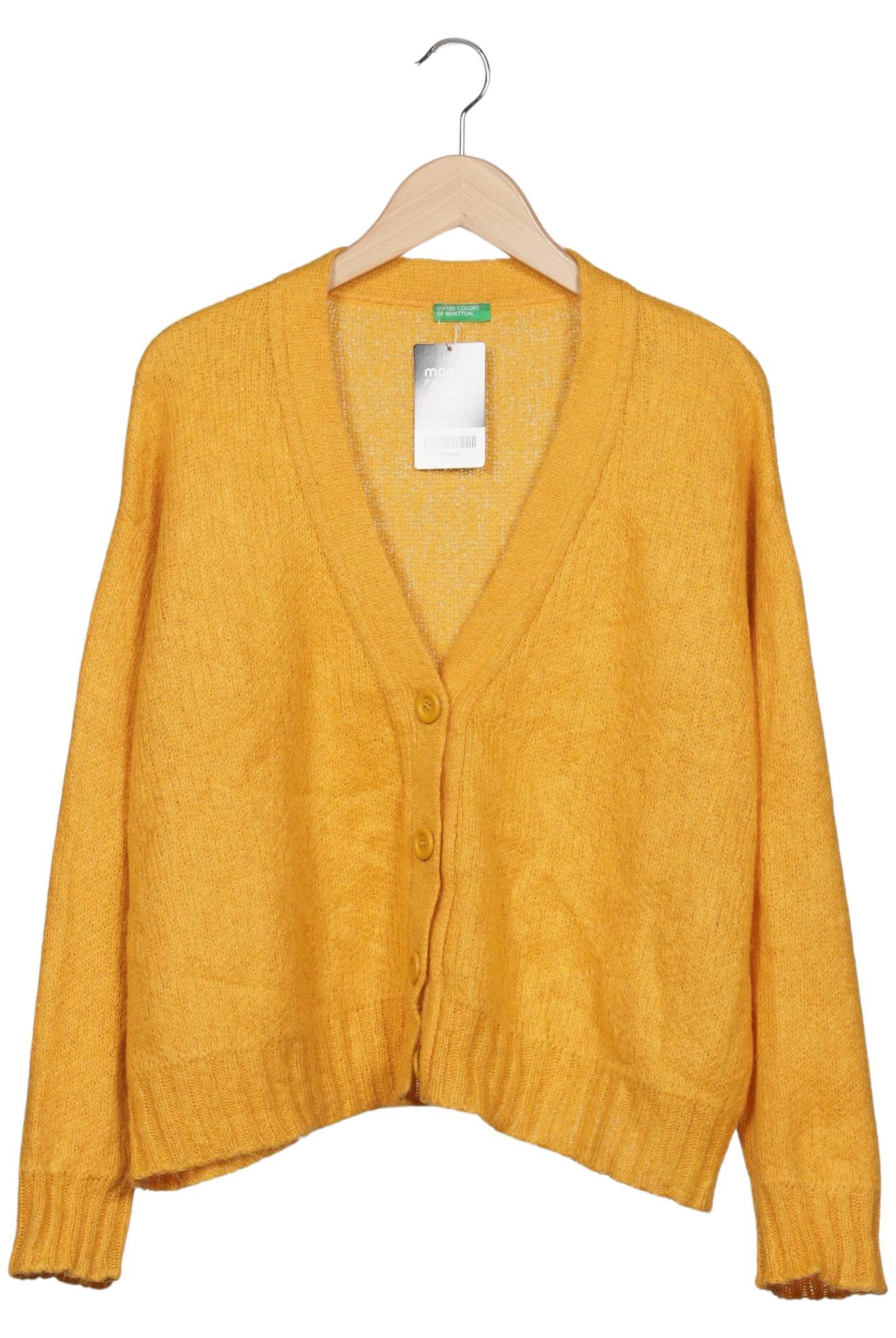 

United Colors OF Benetton Damen Strickjacke, gelb, Gr. 38
