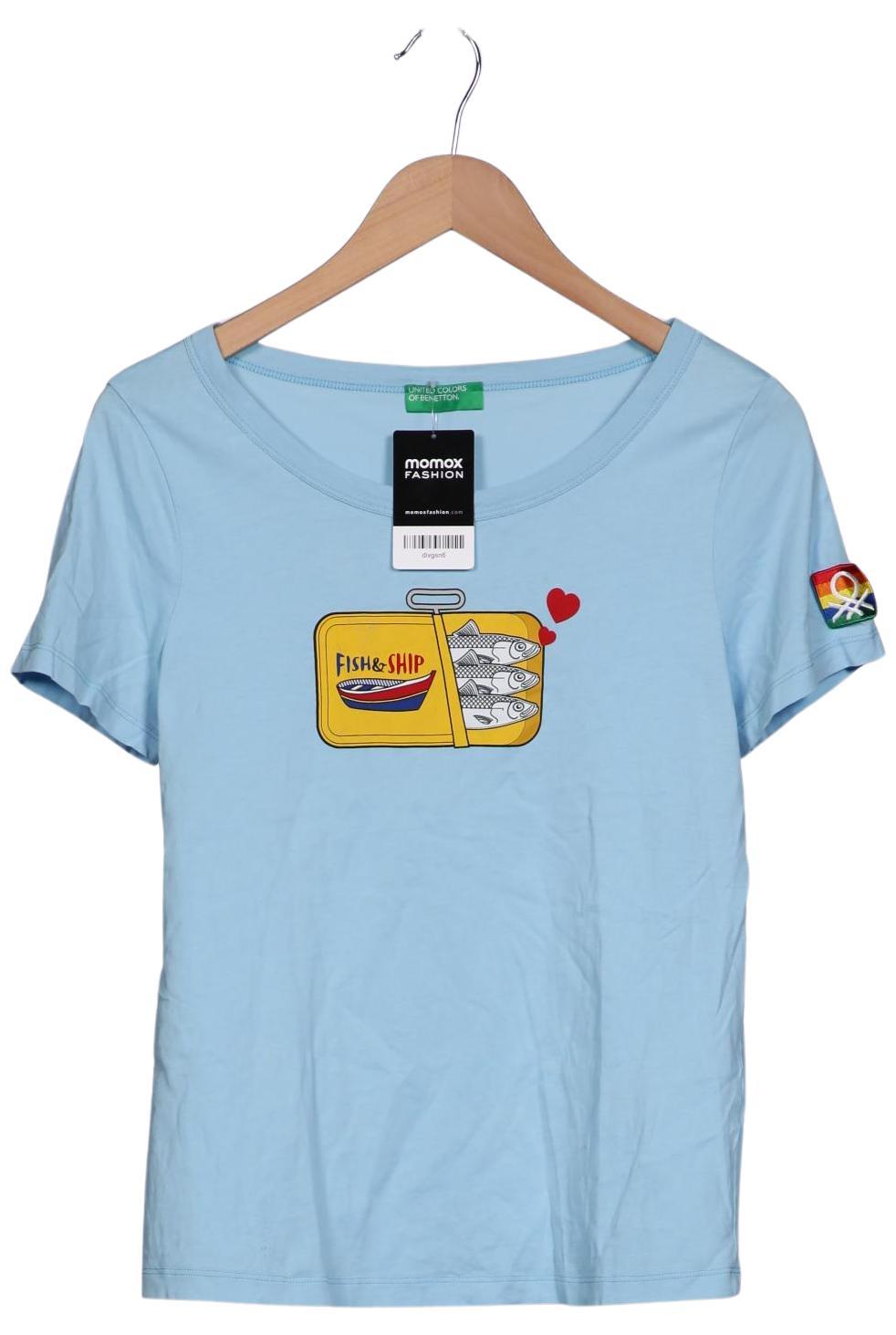 

United Colors OF Benetton Damen T-Shirt, hellblau, Gr. 36