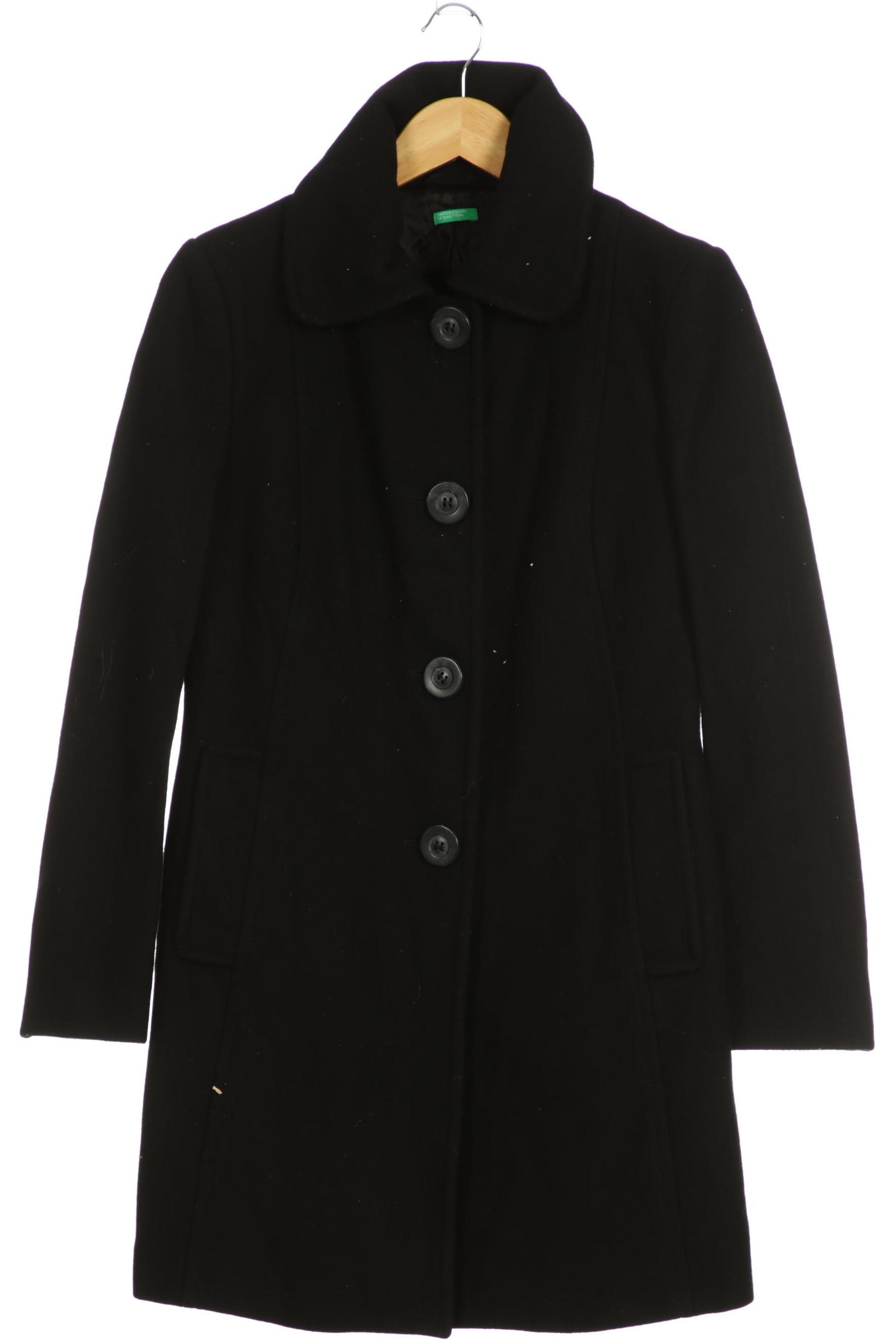 

United Colors OF Benetton Damen Mantel, schwarz, Gr. 44