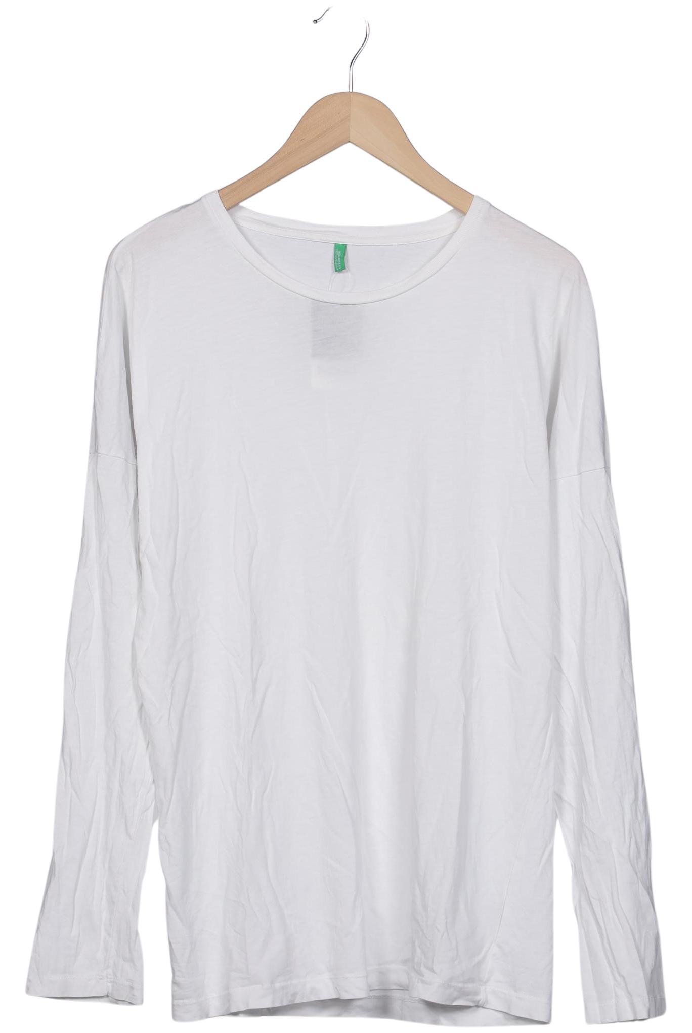 

United Colors OF Benetton Herren Langarmshirt, weiß, Gr. 48