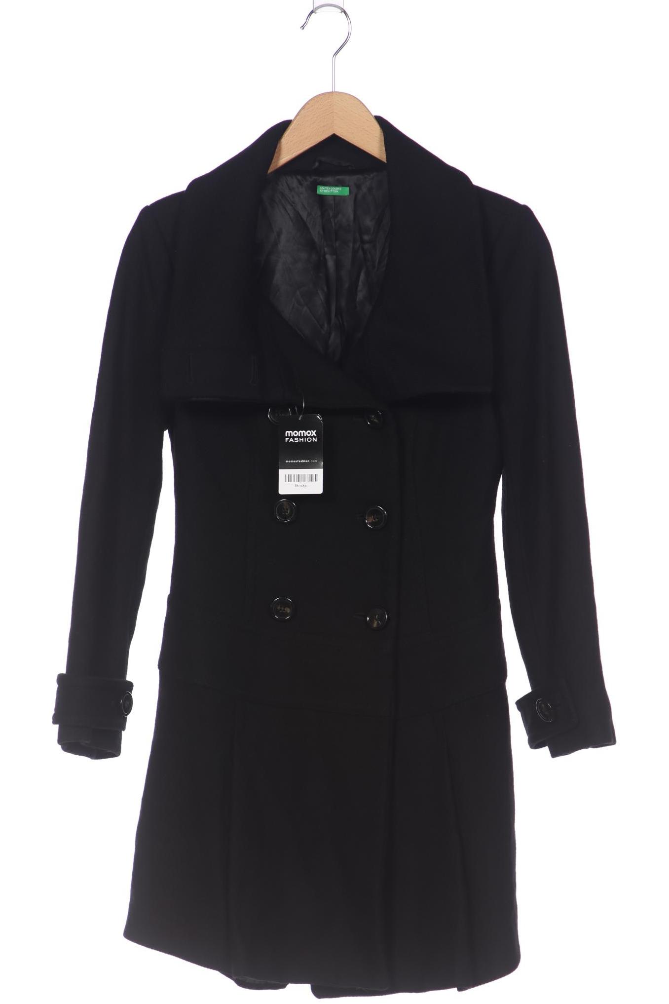

United Colors OF Benetton Damen Mantel, schwarz, Gr. 38