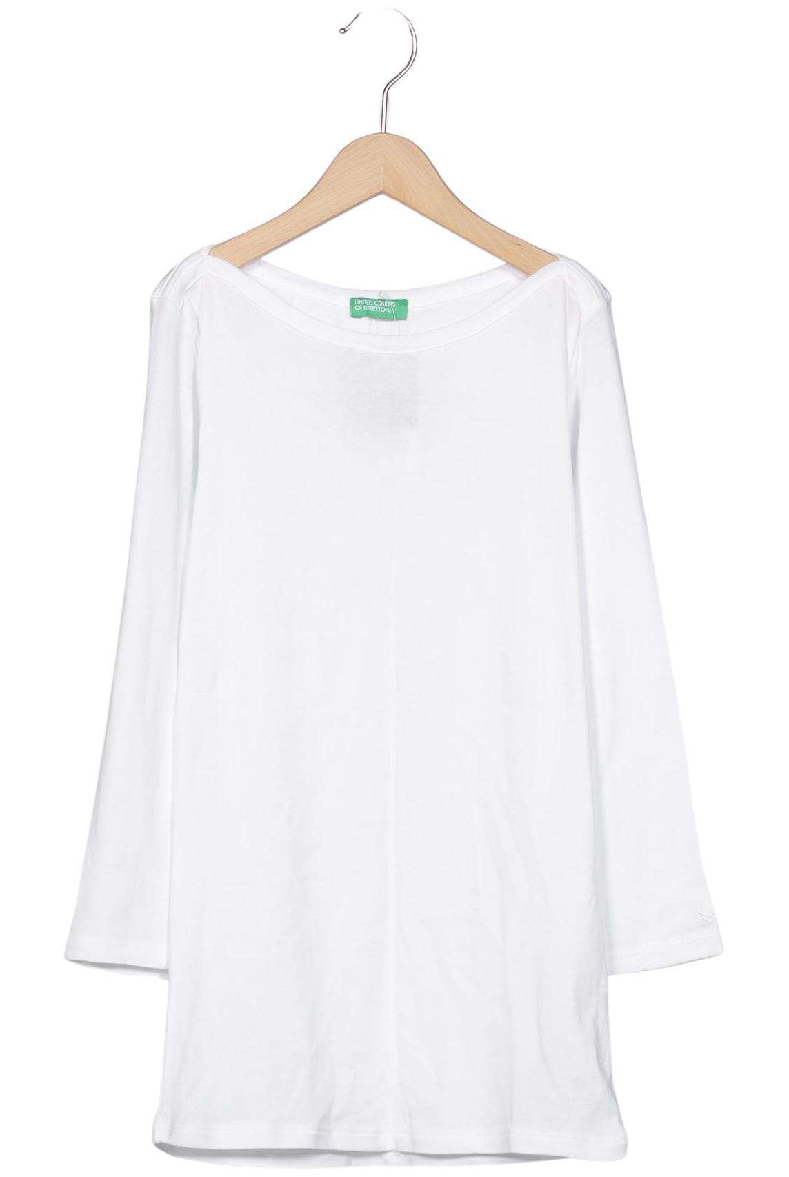 

United Colors OF Benetton Damen Langarmshirt, weiß, Gr. 34