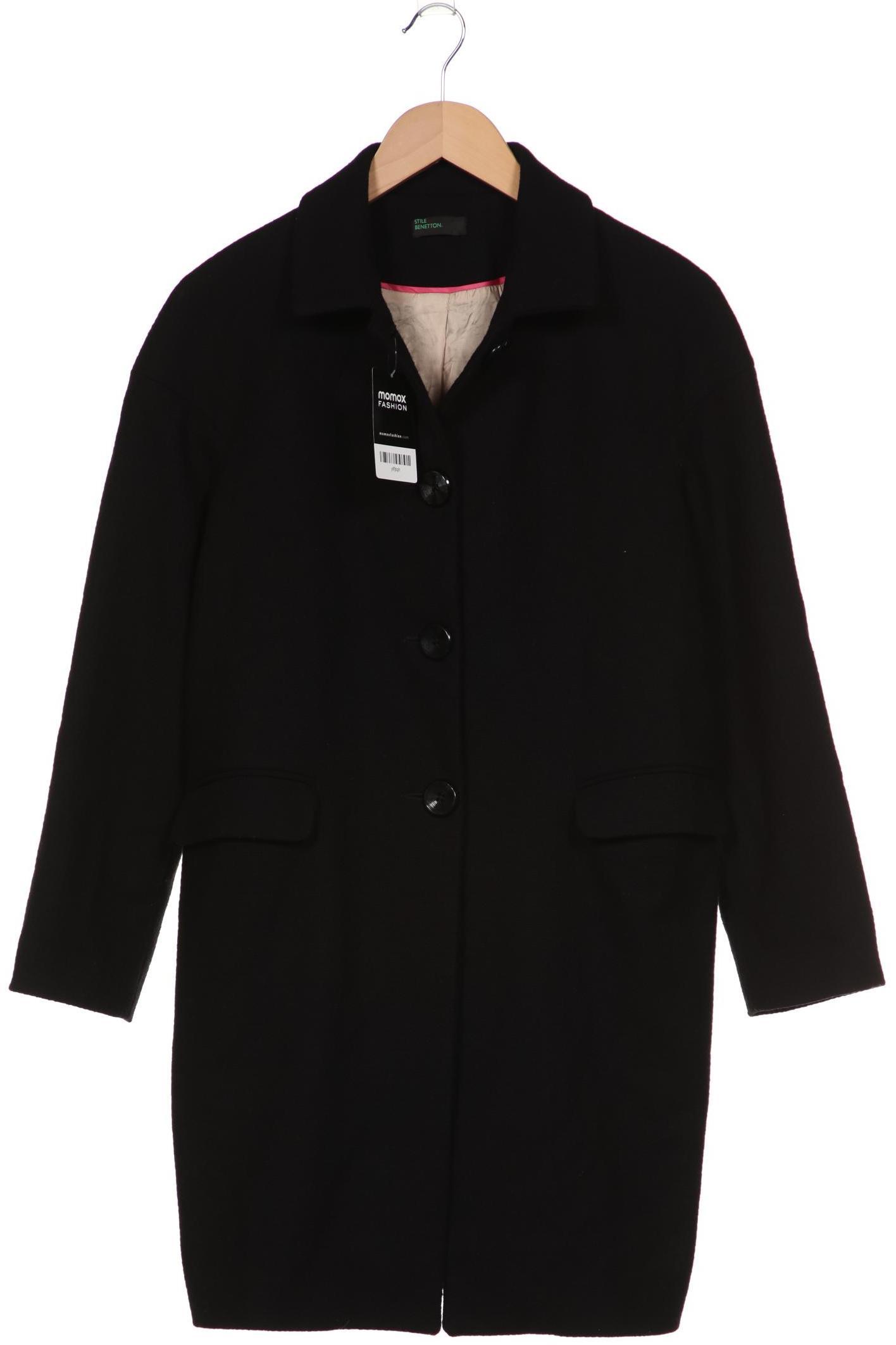 

United Colors OF Benetton Damen Mantel, schwarz, Gr. 38