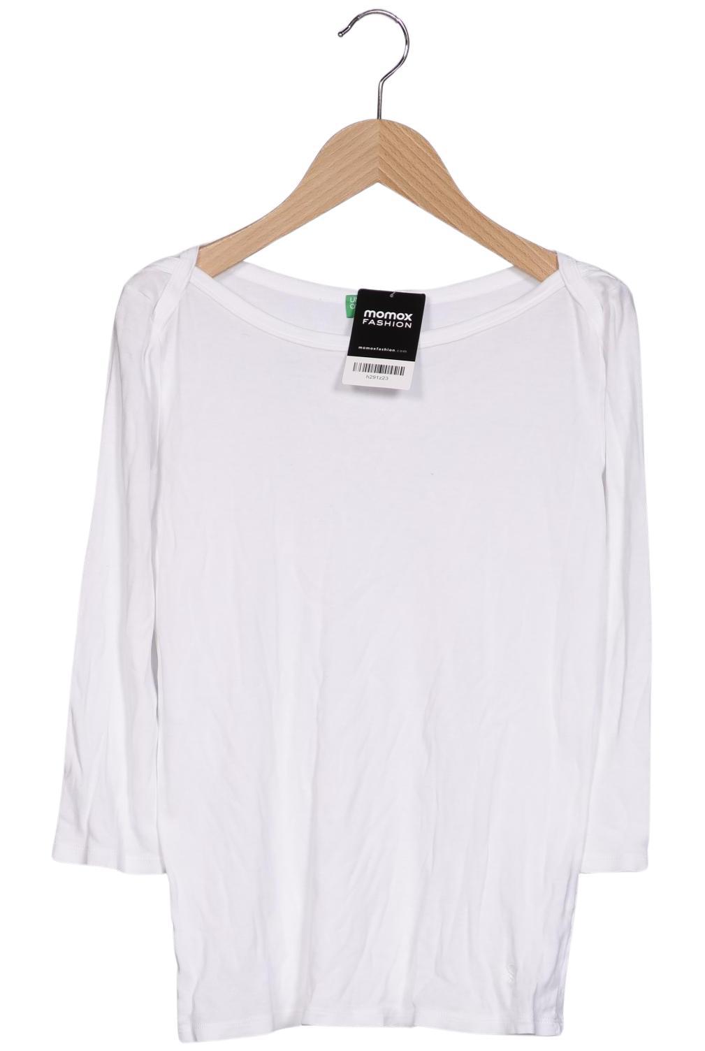 

United Colors OF Benetton Damen Langarmshirt, weiß, Gr. 34