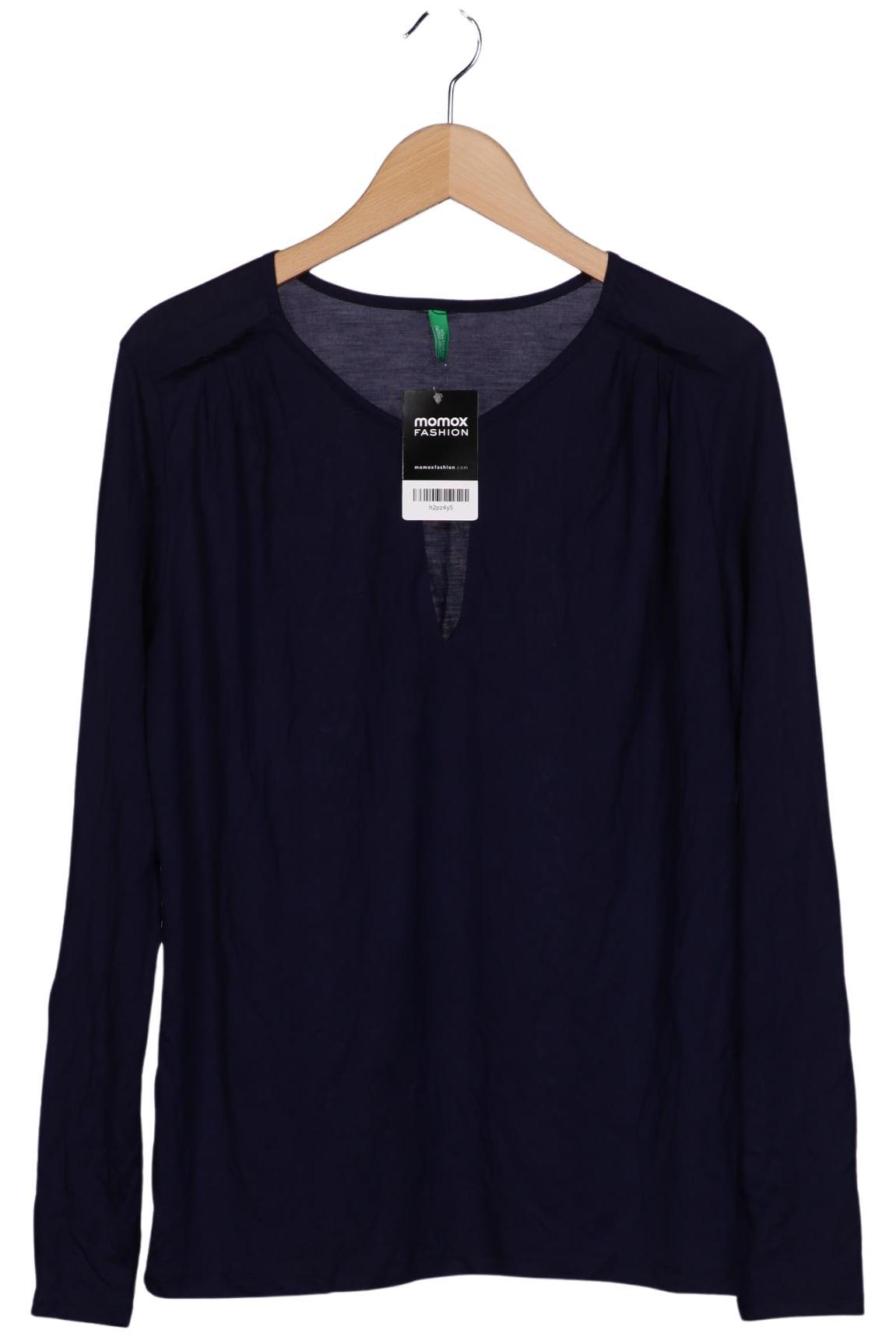 

United Colors OF Benetton Damen Langarmshirt, marineblau, Gr. 38