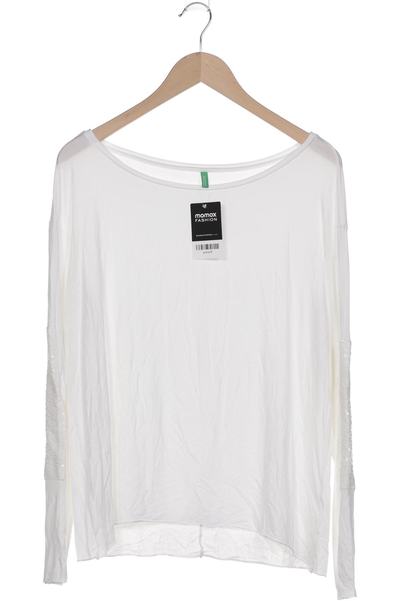 

United Colors OF Benetton Damen Langarmshirt, weiß, Gr. 44