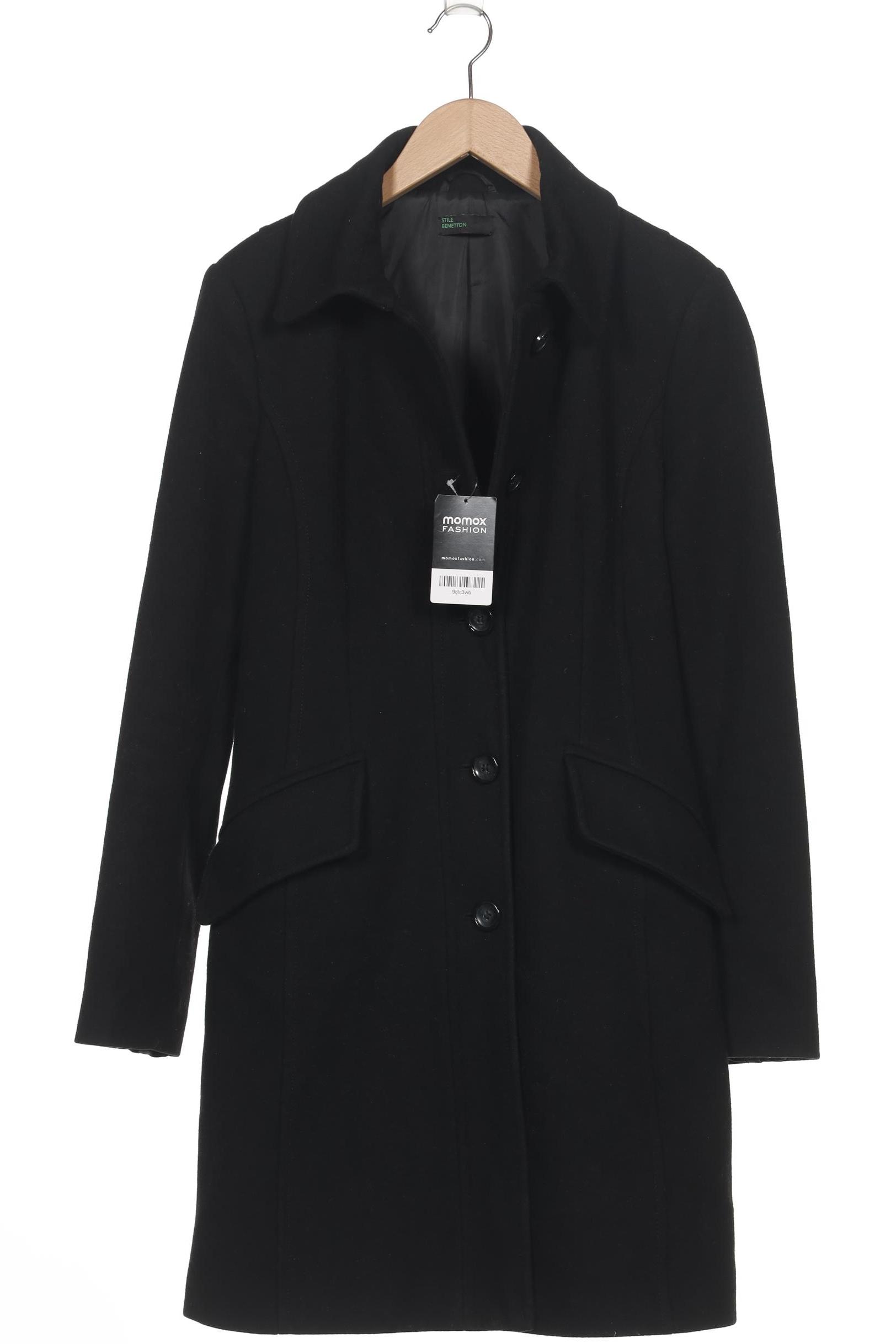 

United Colors OF Benetton Damen Mantel, schwarz, Gr. 44