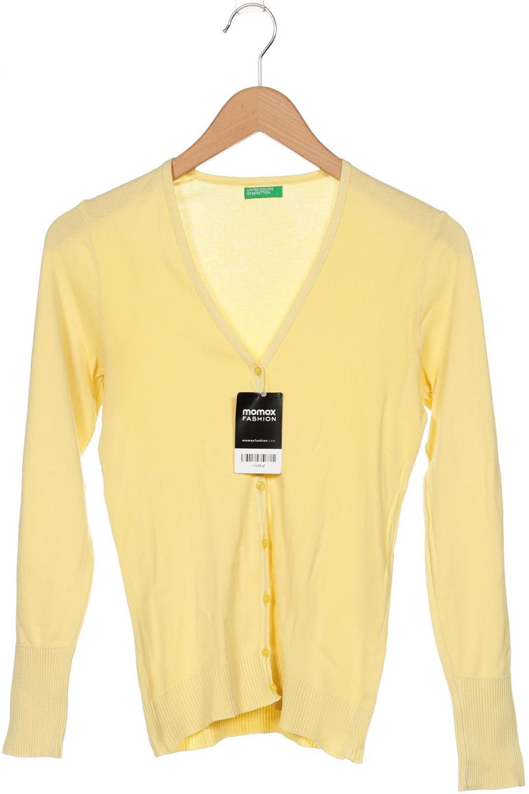 

United Colors OF Benetton Damen Strickjacke, gelb, Gr. 36