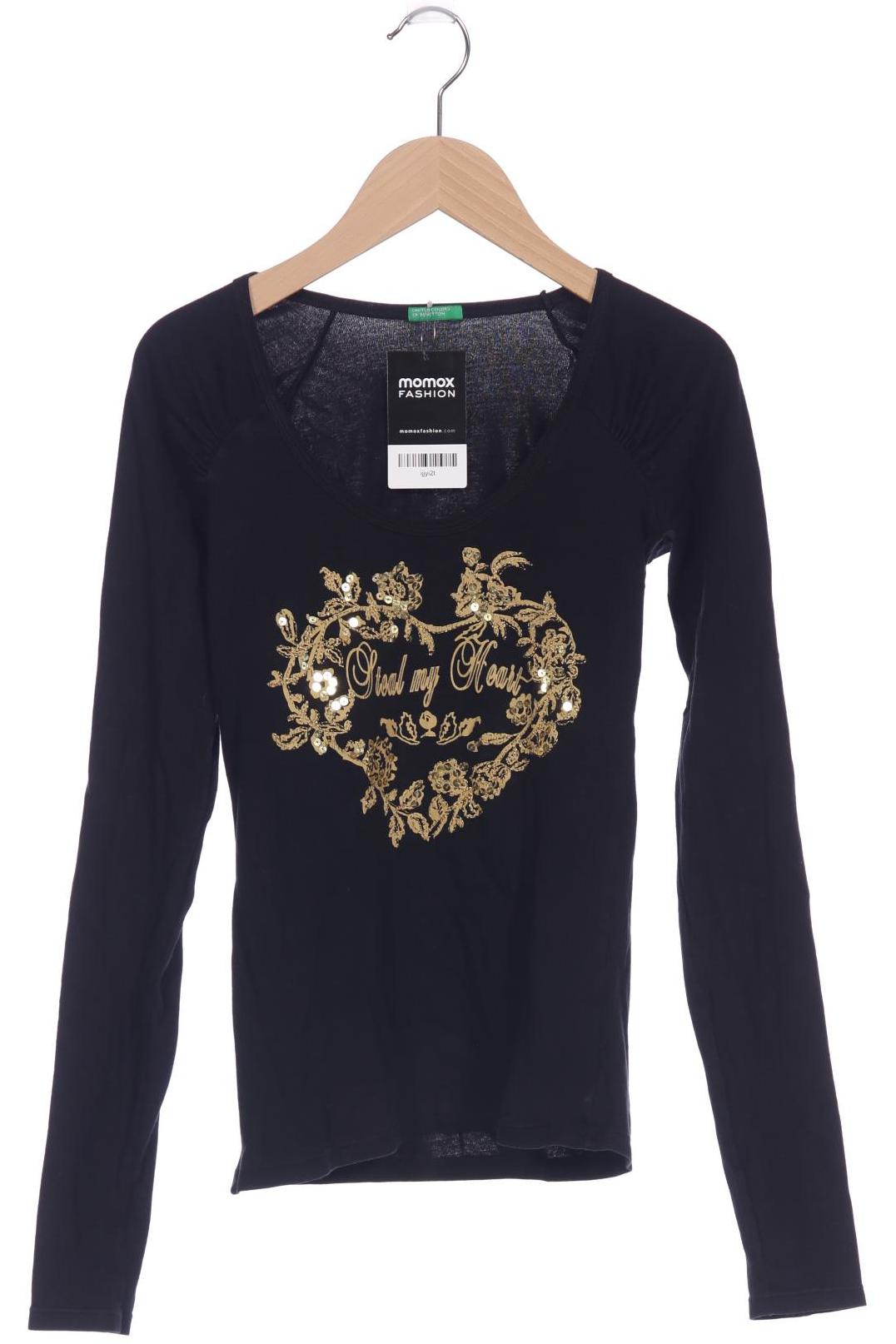 

United Colors OF Benetton Damen Langarmshirt, schwarz, Gr. 36