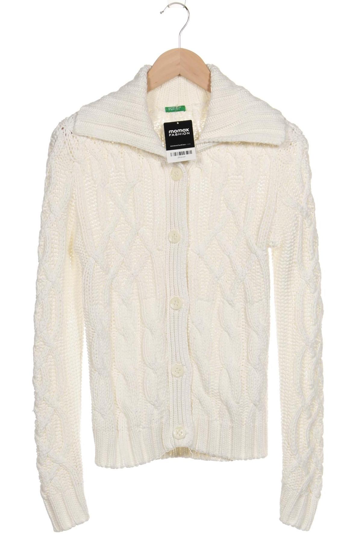 

United Colors OF Benetton Damen Strickjacke, weiß, Gr. 38