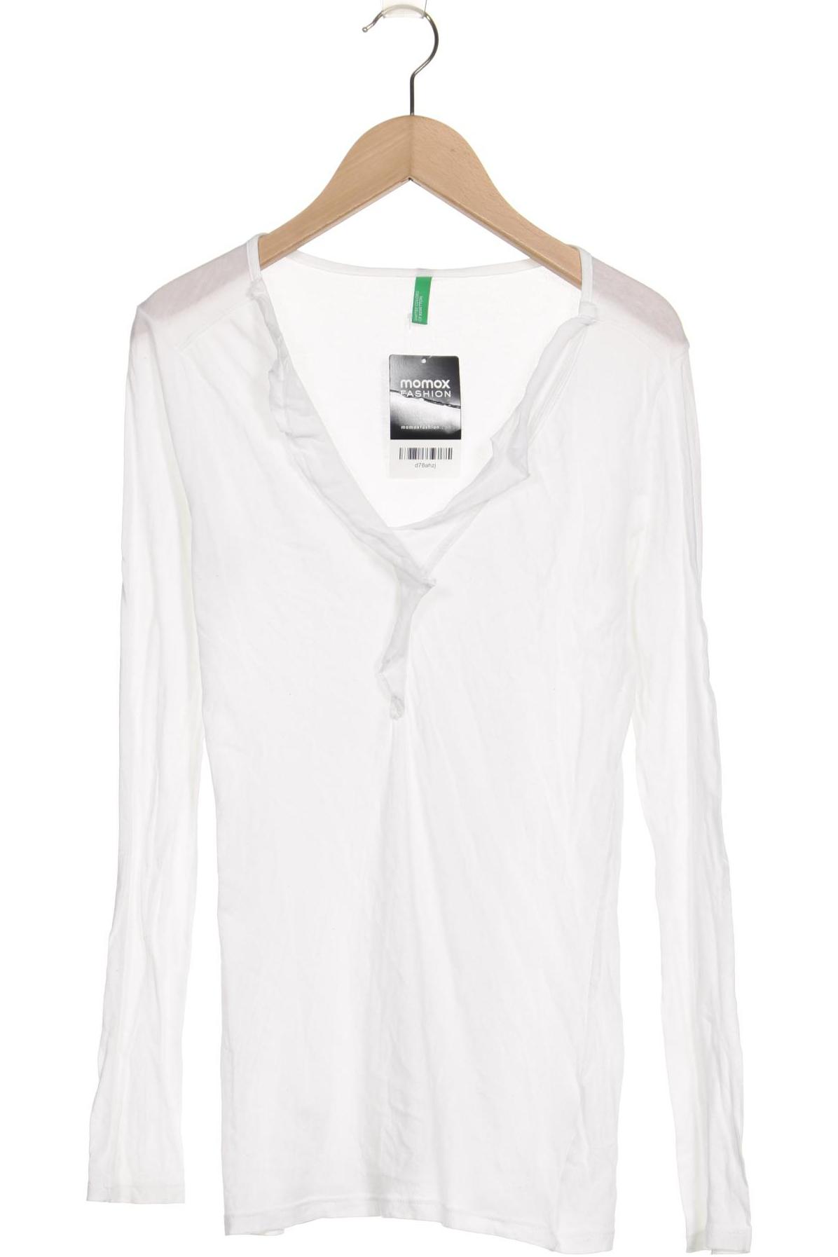 

United Colors OF Benetton Damen Langarmshirt, weiß, Gr. 38