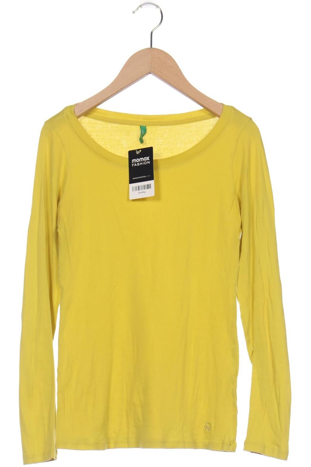 

United Colors OF Benetton Damen Langarmshirt, gelb, Gr. 32