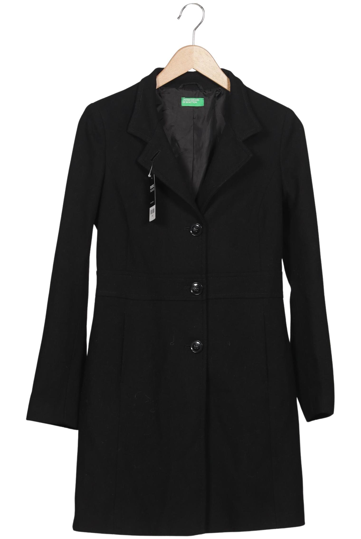 

United Colors OF Benetton Damen Mantel, schwarz, Gr. 34
